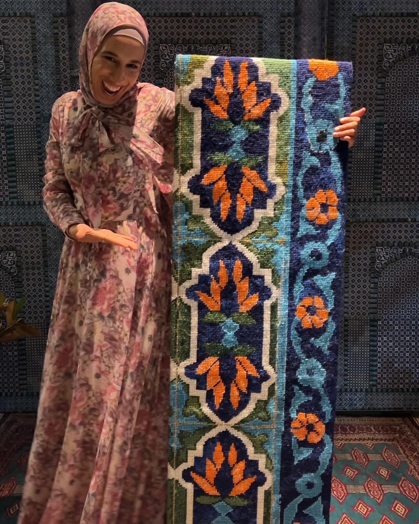 Meet Amar! Amar is the new owner of my needlepoint, as winning bidder of this auction item at the @australiaforunhcr 2024 Iftar charity dinner. This year&rsquo;s dinner was held to raise money to build water wells in Afghanistan. I donated a needlepo