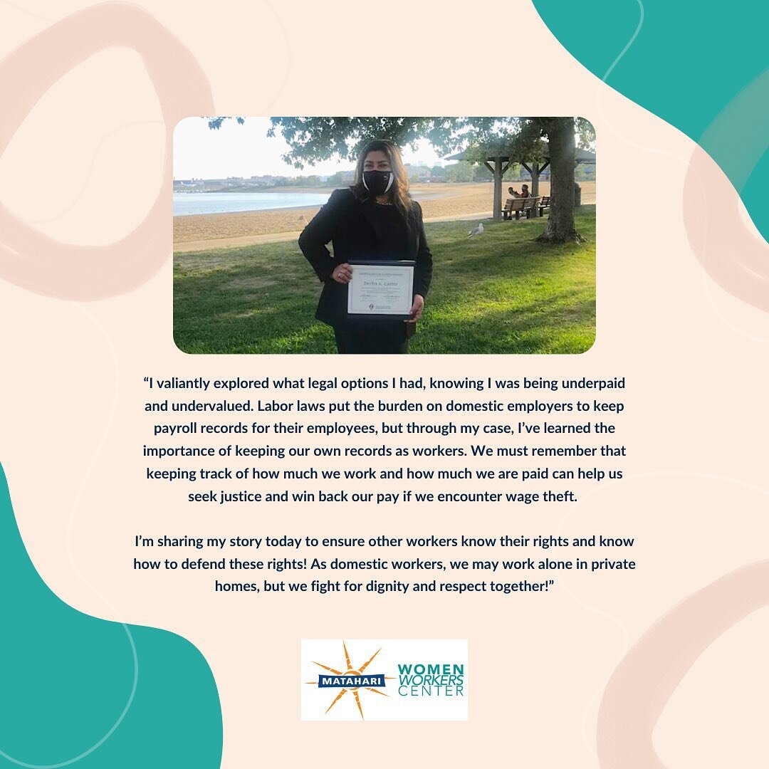 Part 4. We continue to celebrate the victories of the global domestic worker movement, &amp; recognize the resilience and leadership of Matahari member leaders who are invested in creating lasting changes for the improvement of care work everywhere. 