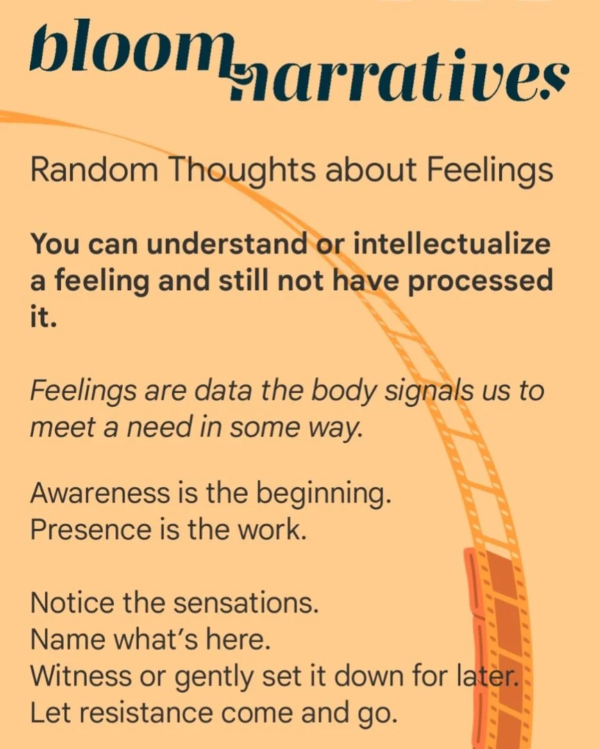 Sometimes emotions can be super scary and really big so if this is too much right now, know that's where people like me come in. We are trained to help people safely go through this process. Most of us didn't learn this when we were younger and we ma