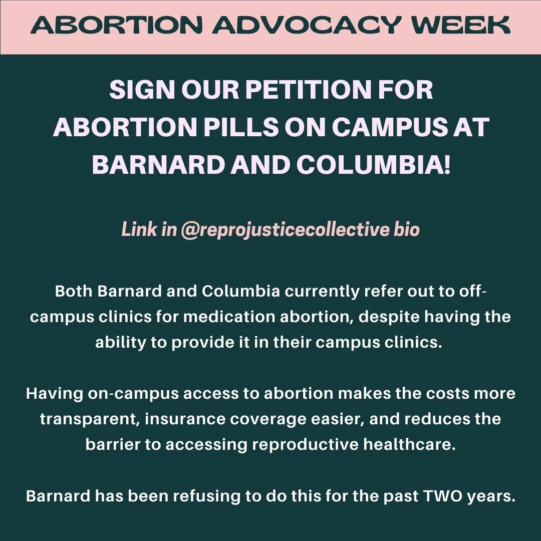 OUR PETITION FOR ABORTION PILLS ON CAMPUS IS LIVE! It's in the link in our bio and also available to sign as we table today. PLEASE leave a comment with your bc/cu affiliation if you are comfortable when you sign!! 
. 
This is not a fringe idea. Cali