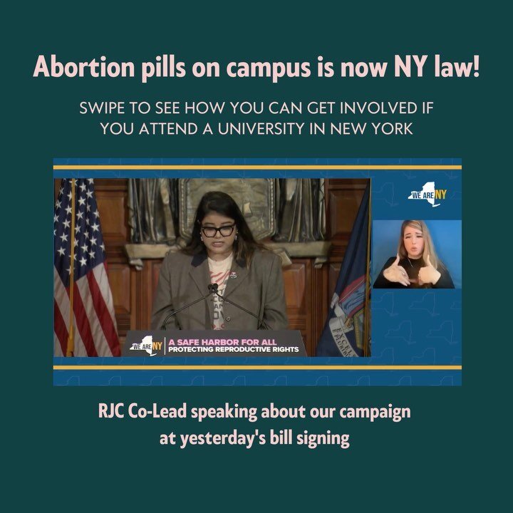 As we posted yesterday, medication abortion will now be available, whether on campus or through referral, for all students at SUNY and CUNY campuses. We&rsquo;re now announcing a further campaign for medication abortion on ALL New York campuses. If y