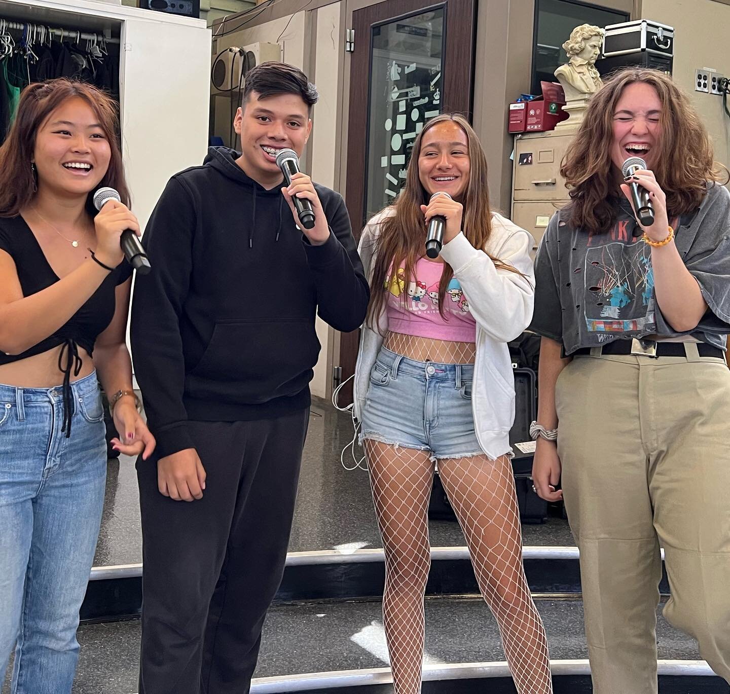 &quot;Bella Dopulos, Lilia Fuentes,Anthony Melchor &amp; Emilie Hornado are all passionate singers in Vocal Jazz I, poly&rsquo;s top jazz choir. They believe in honoring cutoffs, good dynamics (both during singing and not), and being on time. Jazz I 