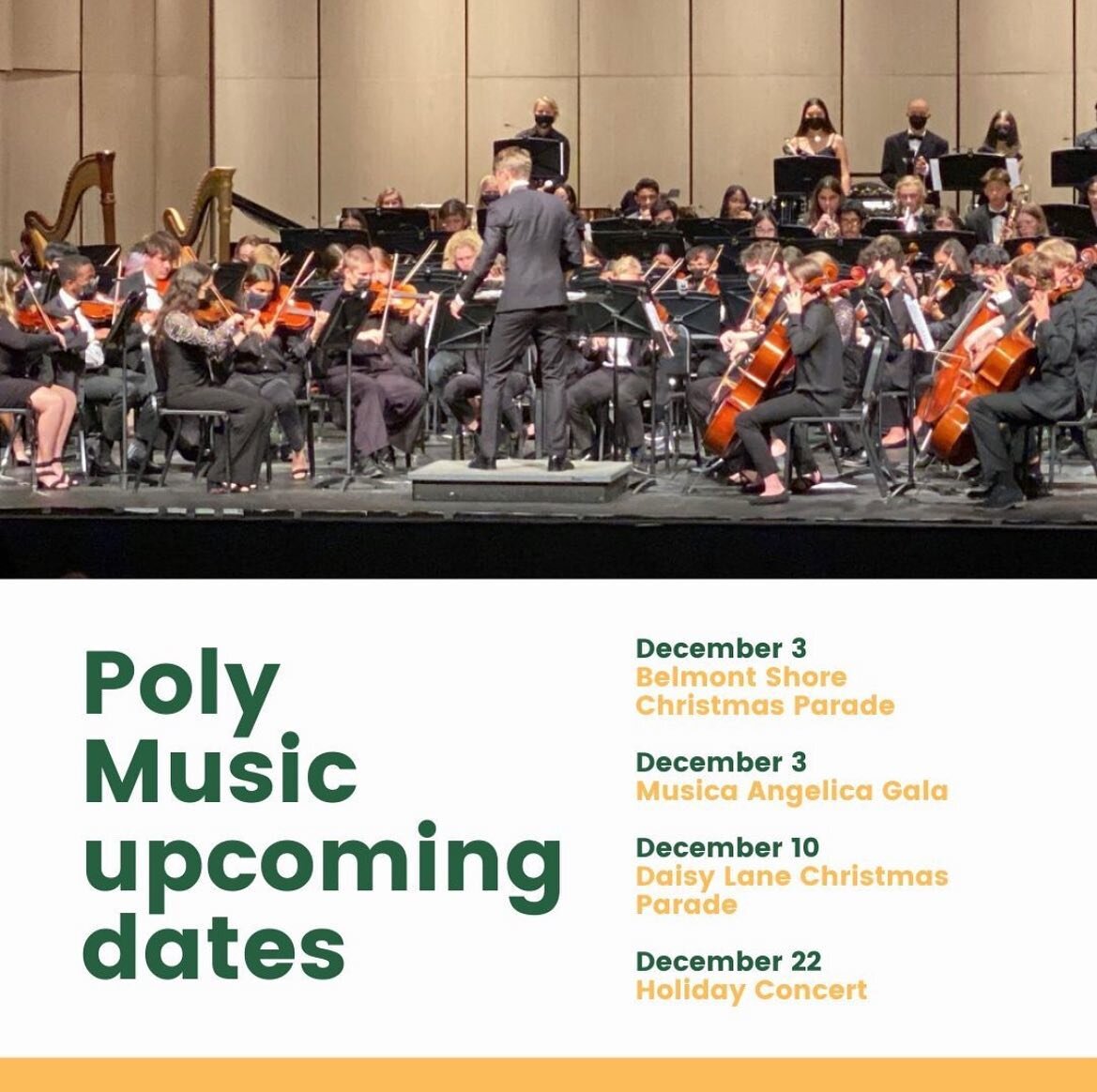 We would love to see you all at our upcoming Poly Music concerts! #lbpolypace #polymusic