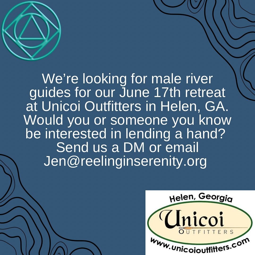 We are a little over a month away from our #june #retreat at #unicoioutfitters and we are looking for male river guides/helpers! You don&rsquo;t have to be a licensed guides in order to volunteer! 

If you, or someone you know are interested in givin