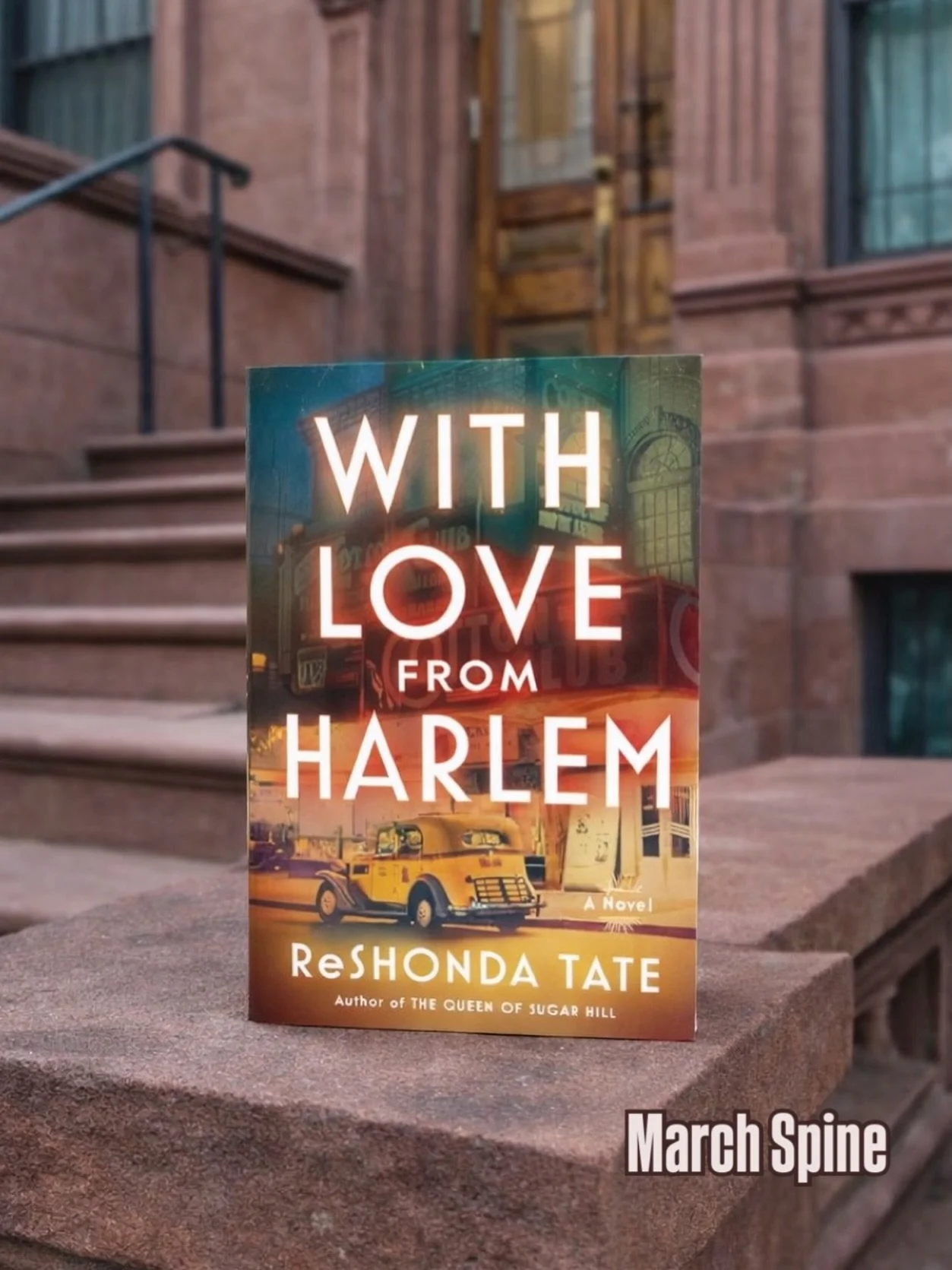 March Spine of the Month 📚✨⁣
⁣
In honor of Women&rsquo;s History Month, our March Spine of the Month is WITH LOVE FROM HARLEM by @reshonda_tate.⁣
⁣
Inspired by the remarkable life of jazz virtuoso, Hollywood star, and civil rights trailblazer Hazel 