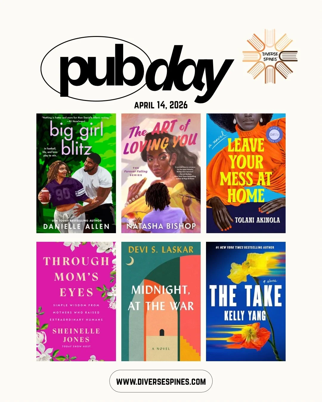 It&rsquo;s a good day to be a reader. 📚✨

Today&rsquo;s pub day stack is here, and these six new releases are officially out in the world:

📚 Big Girl Blitz by @authordanielleallen 
📚 The Art of Loving You by @natashabishopwrites 
📚 Leave Your Me