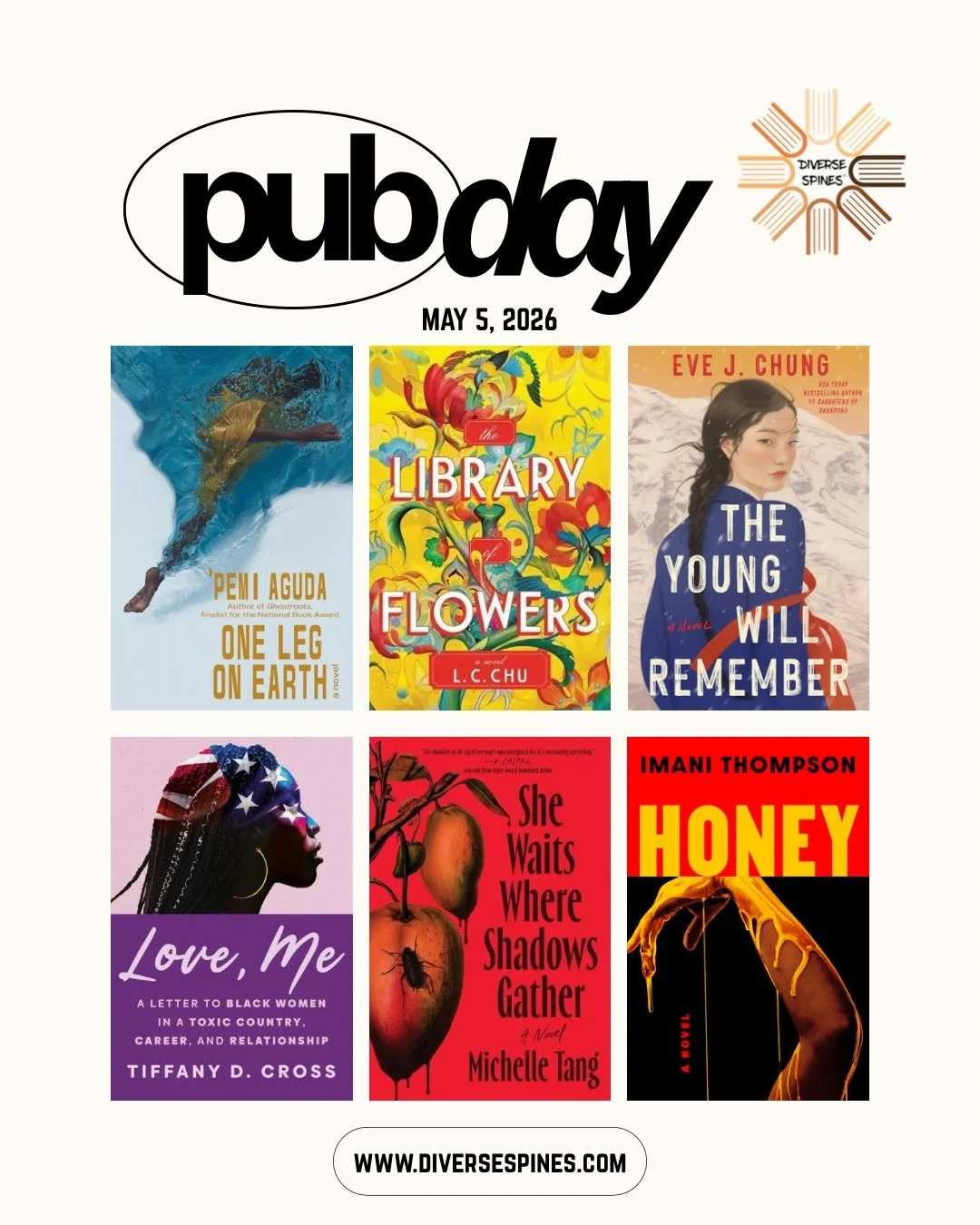 Pub day is here, and so is our May Spine of the Month, The Young Will Remember by @eve.j.chung.writes! 📚✨

There are so many good books hitting shelves today. Which ones are on your radar?

📖💛📖

#DiverseSpines
#NewReleaseTuesday
#TheYoungWillReme