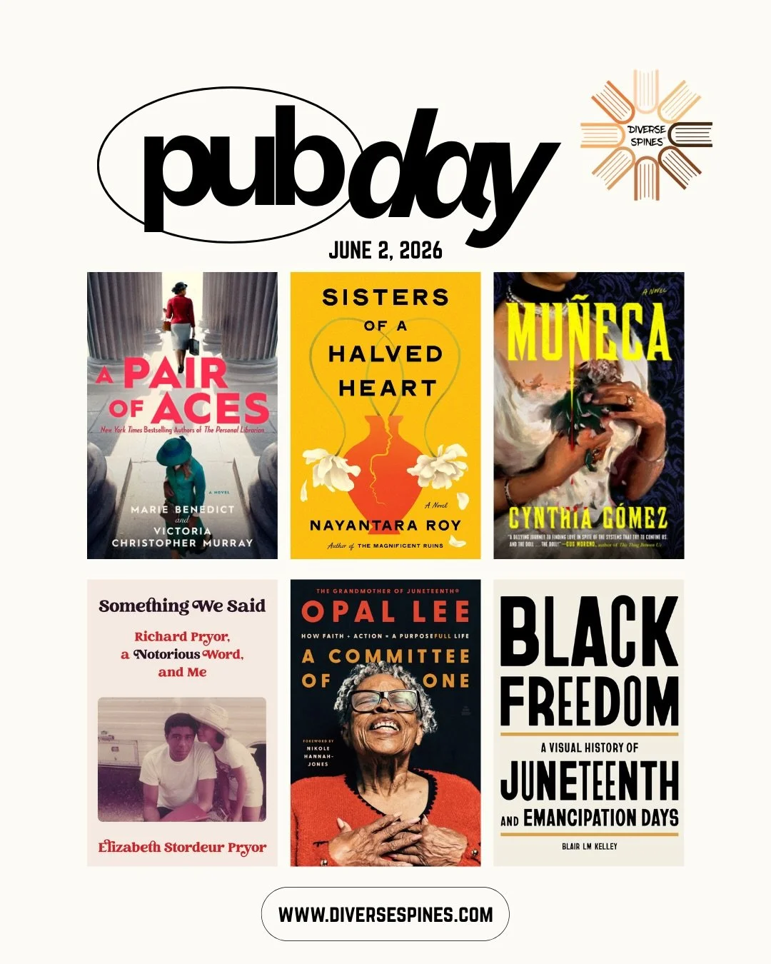 New pub day titles just hit the shelves. 📚✨

This week&rsquo;s stack gives us a mix of historical fiction, family stories, memoirs, and history.

Which one are you adding to your TBR first? ⬇️

📚 A Pair of Aces by @authormariebenedict &amp; @victor