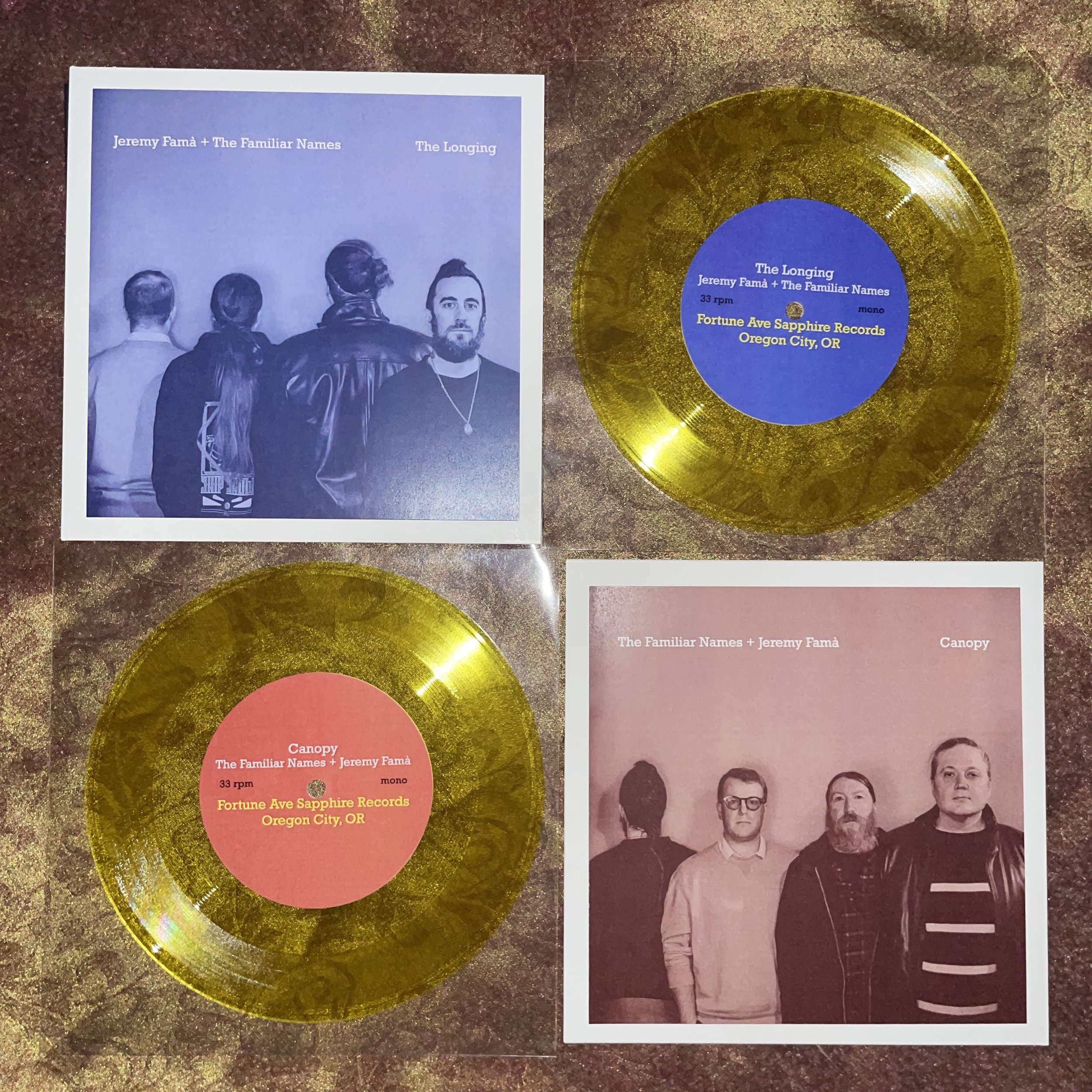 Jeremy Famà + The Familiar Names Limited Edition Yellow Record