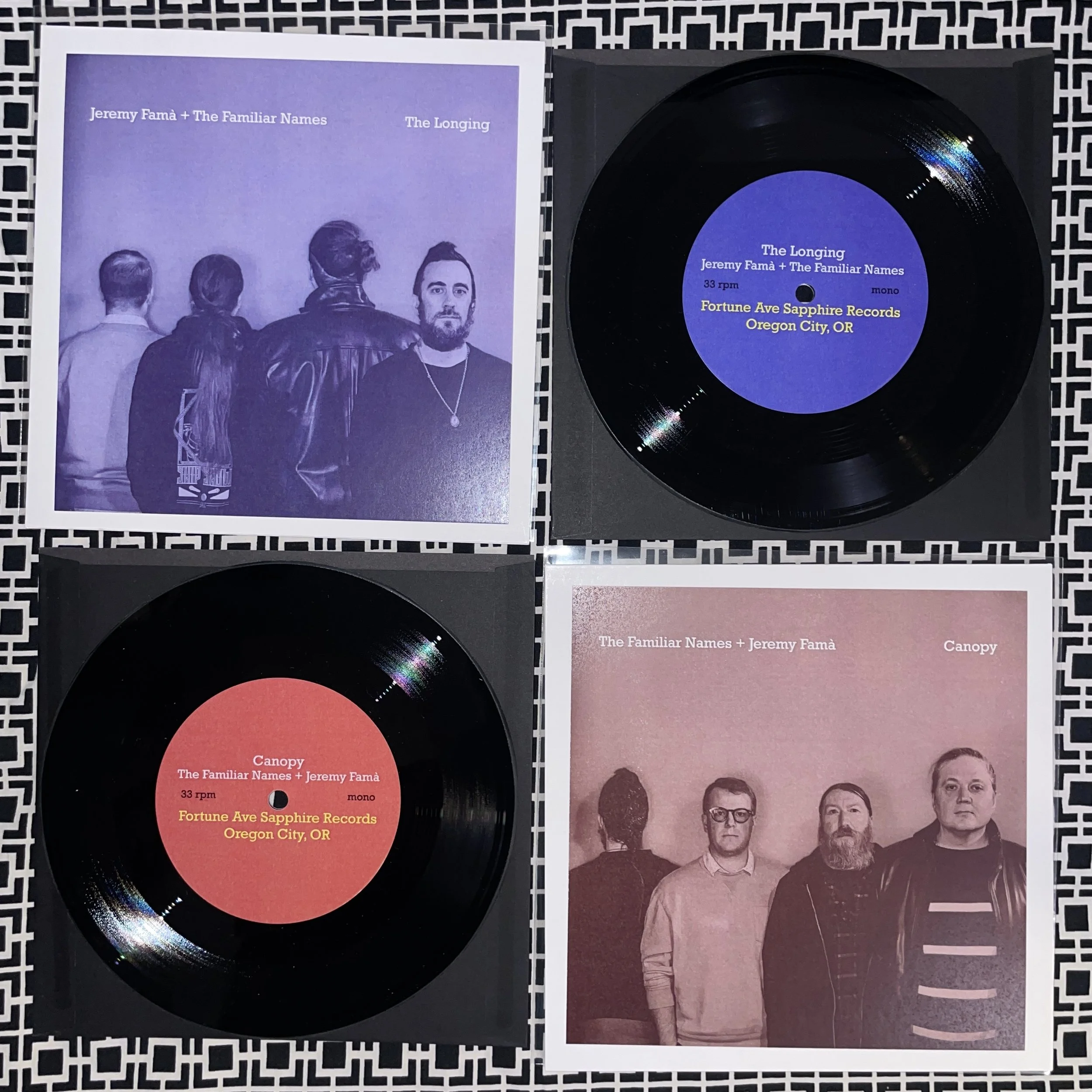 Jeremy Famà and The Familiar Names 7" split