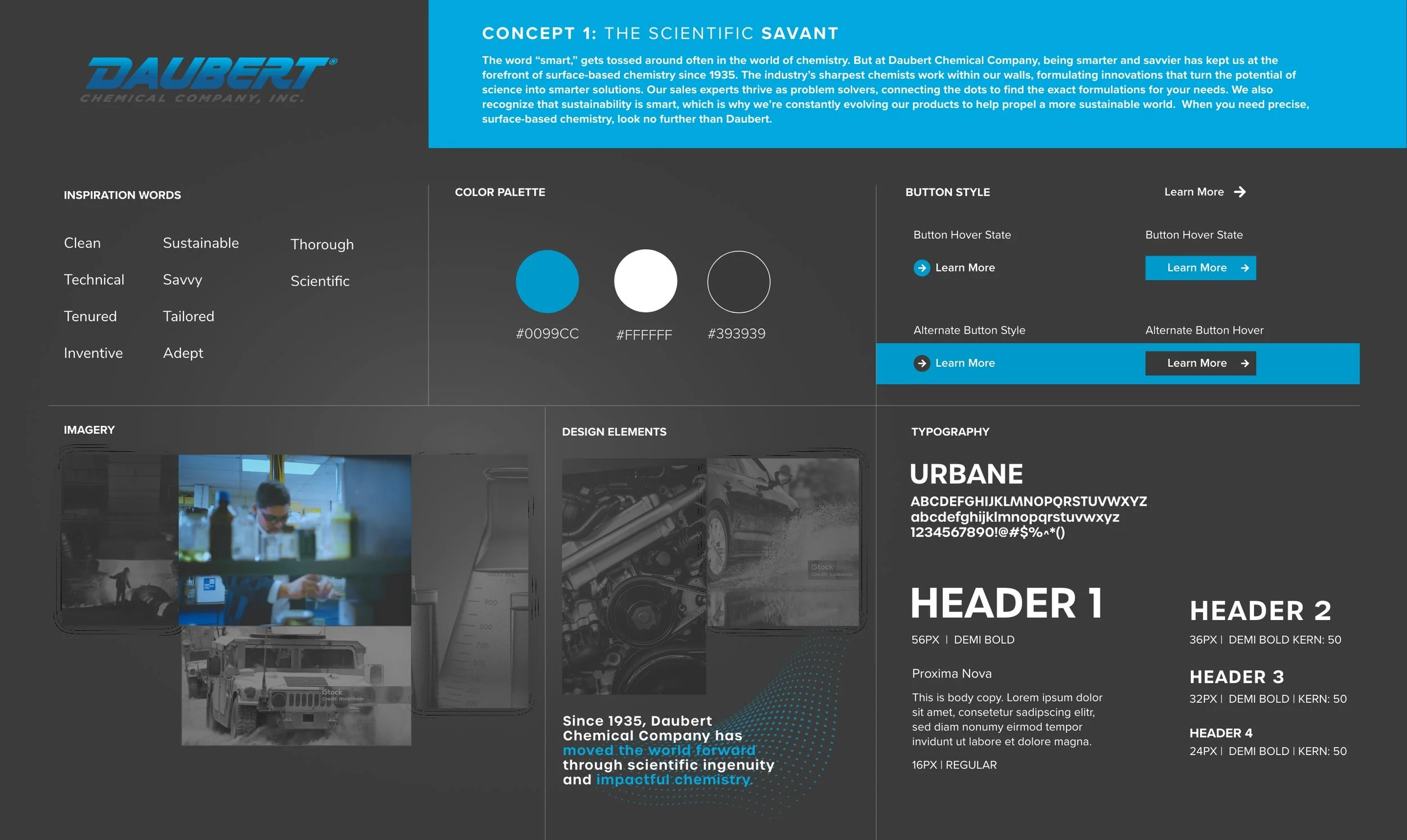 A style guide was created obtain buy-in from key stakeholders early in the design process.