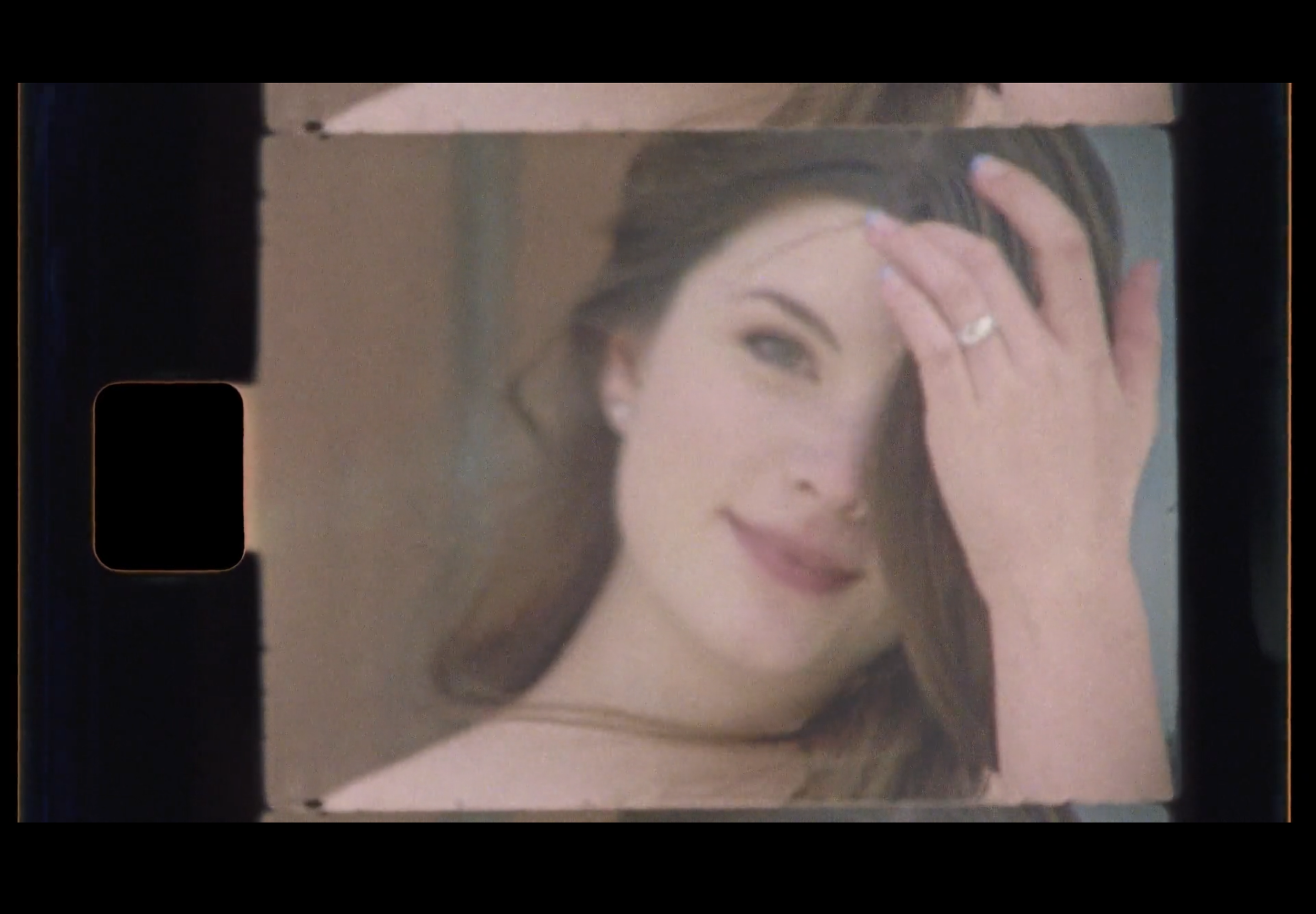 super 8 screenshot of a bride San Francisco California wedding and elopement photographer Super 8 film video by Andrea Vodickova