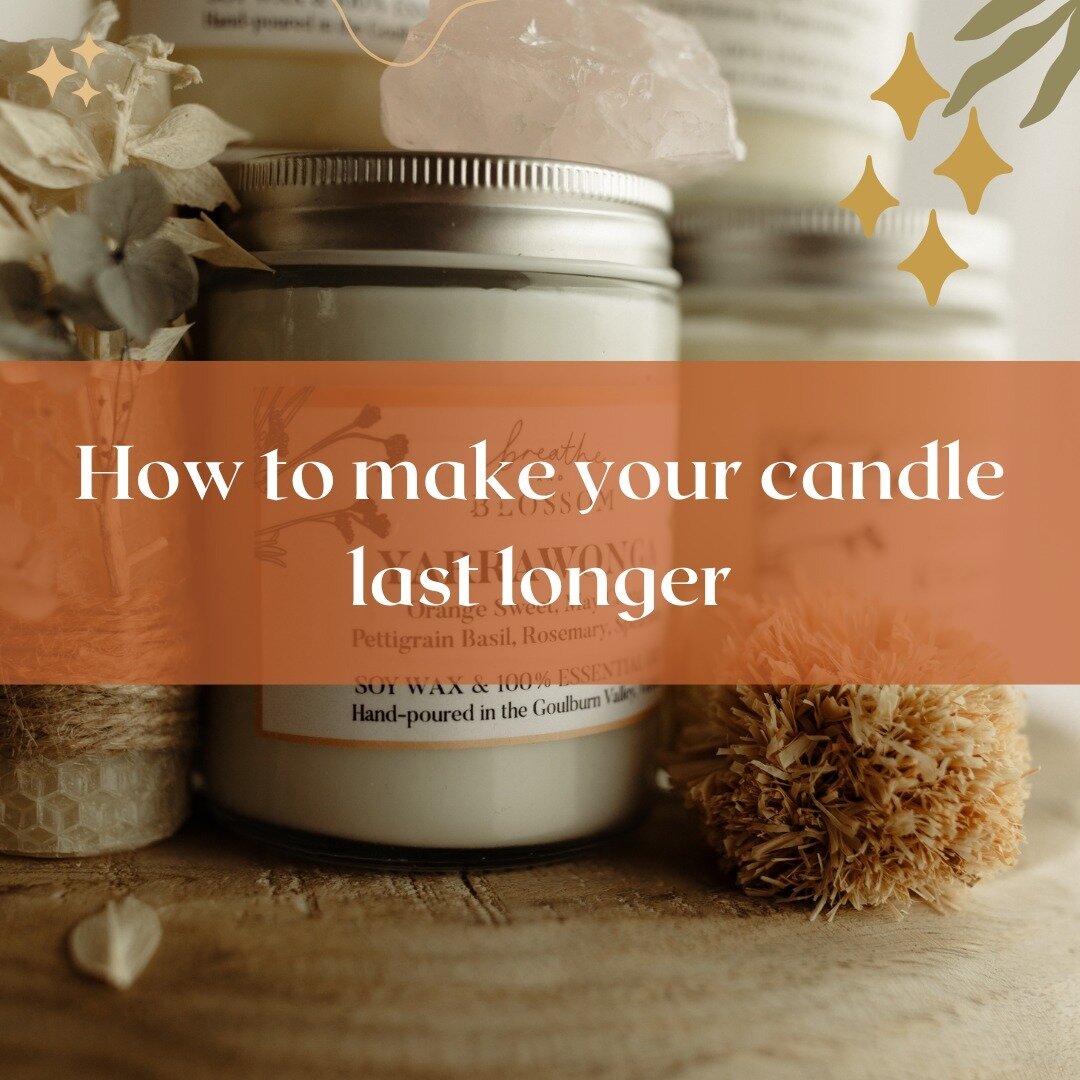 How can I get the most out of my candles? 🕯️

Here are some tips!

1. When burning for the first time, ensure that the candle burns for a little while - that is, until it forms a complete pool of melted wax across the container. This is because cand