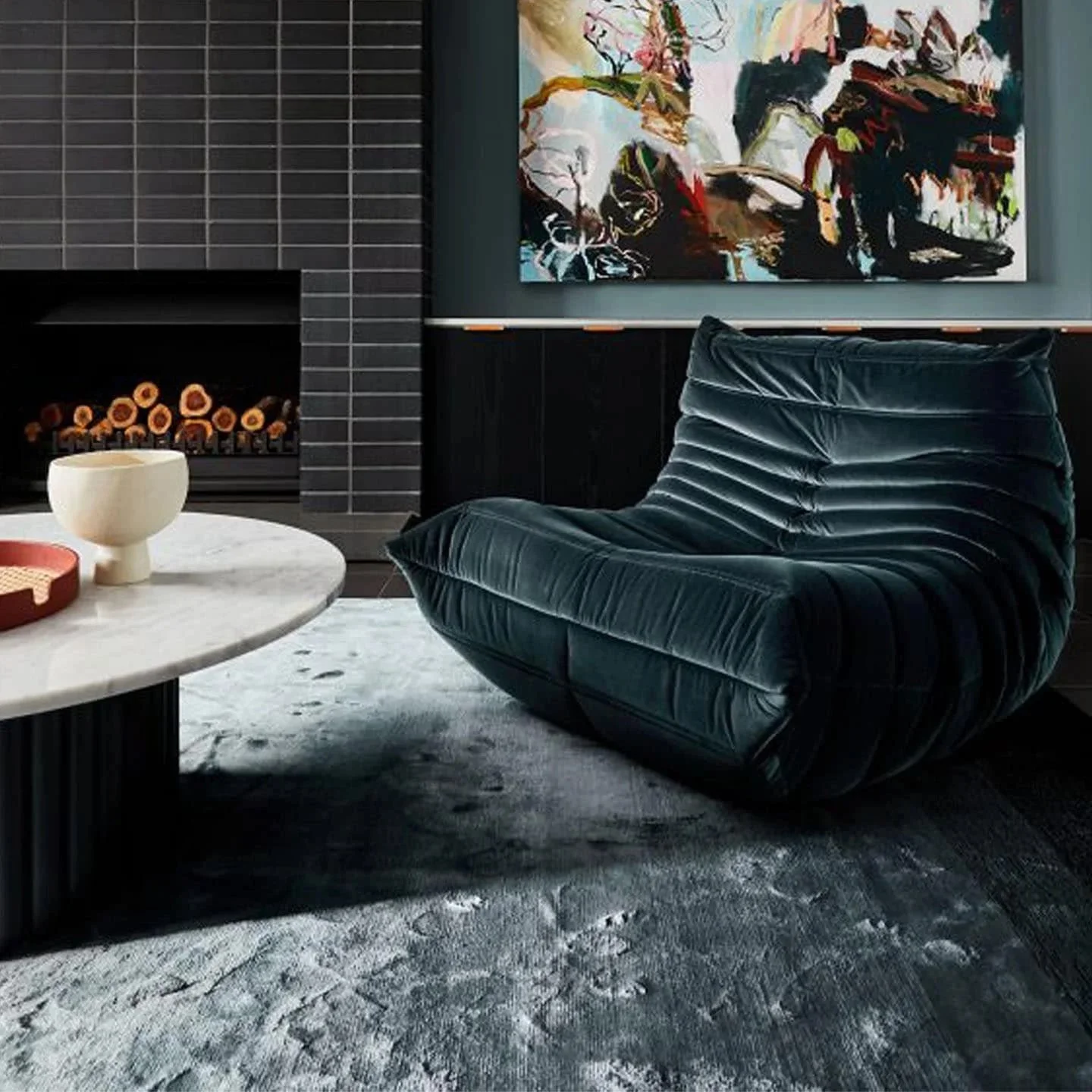 TOGO HARALD ANTHRACITE VELVET