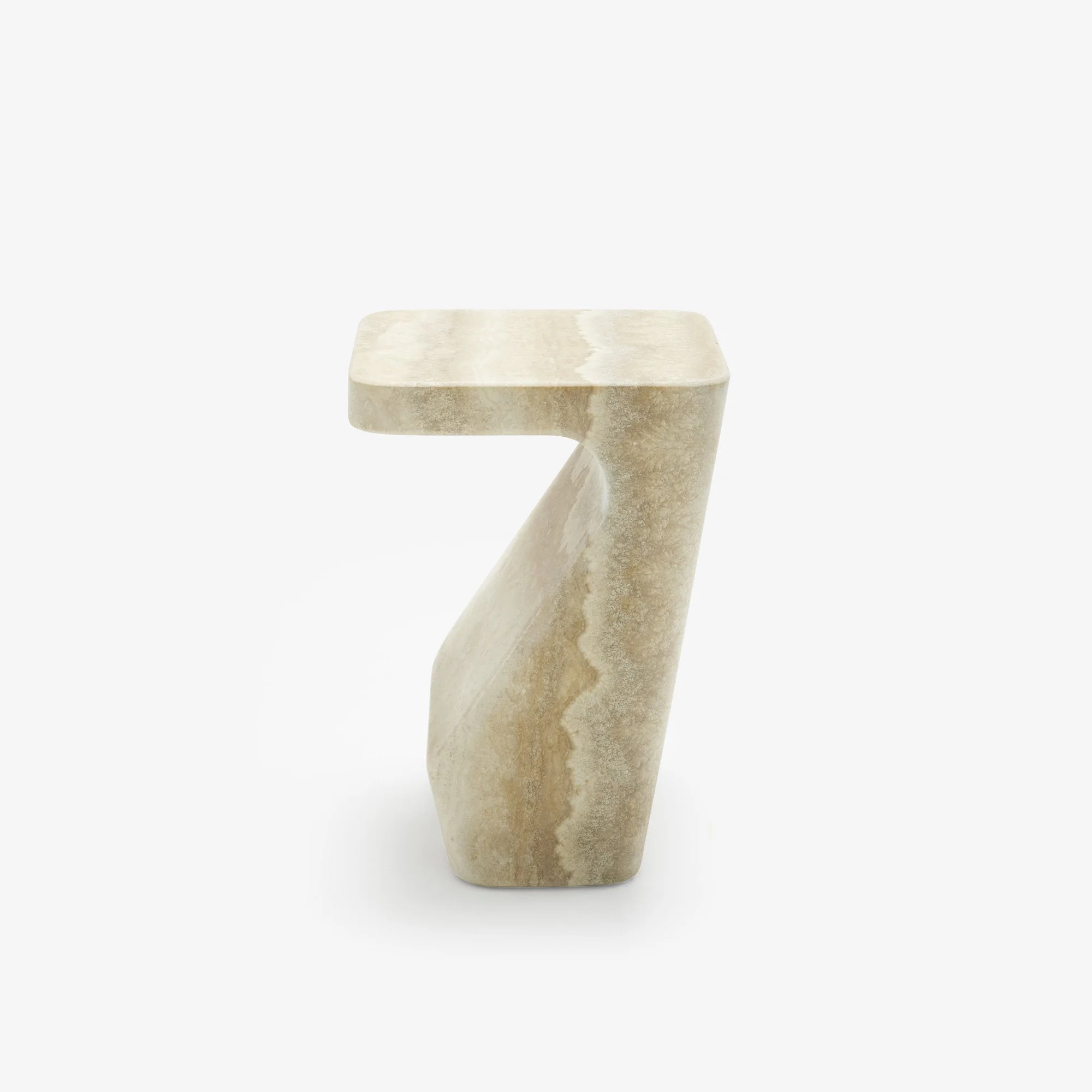STUMP OCCASIONAL TABLE TRAVERTINE