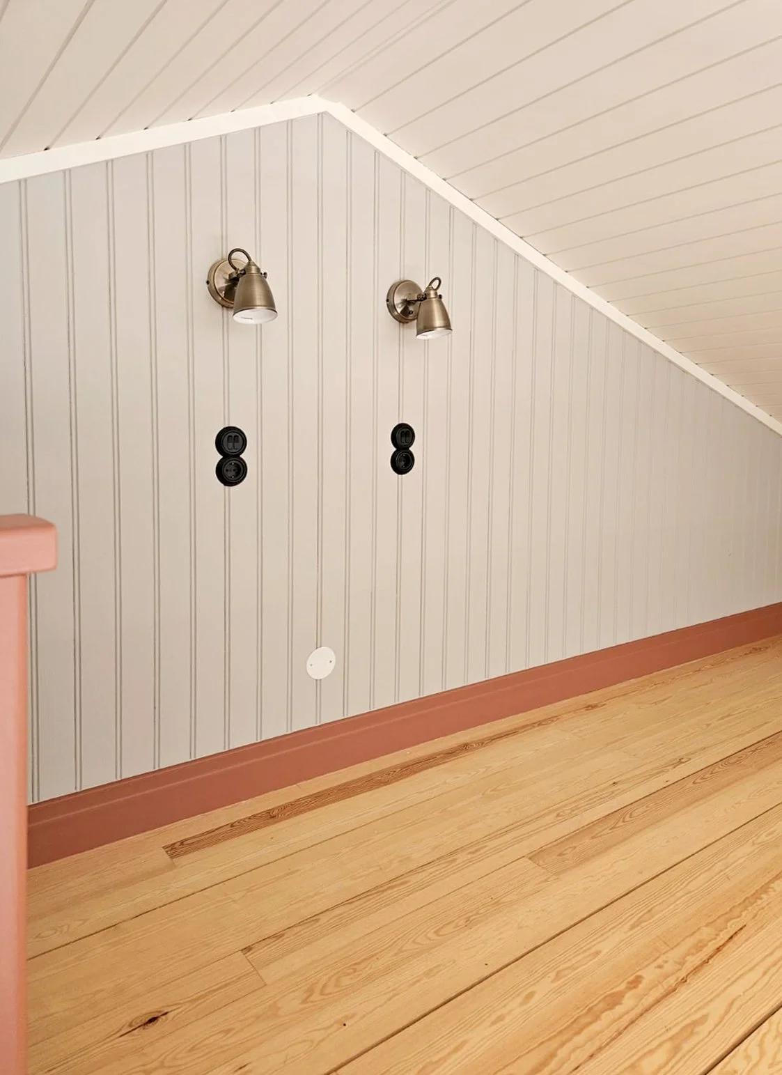 Väggpanel i sovloft