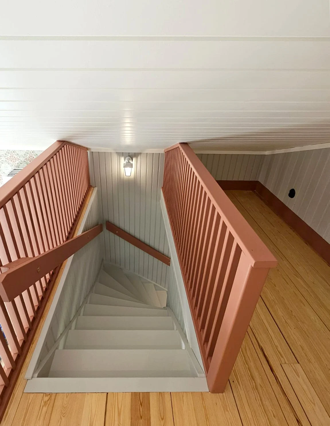 Trappräcke från sovloft i torp