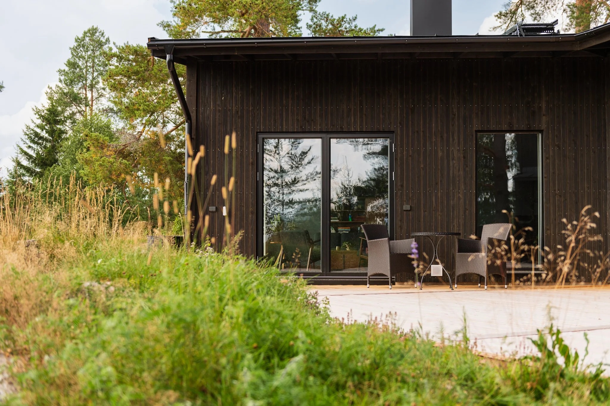 Fjällstuga i sommartid