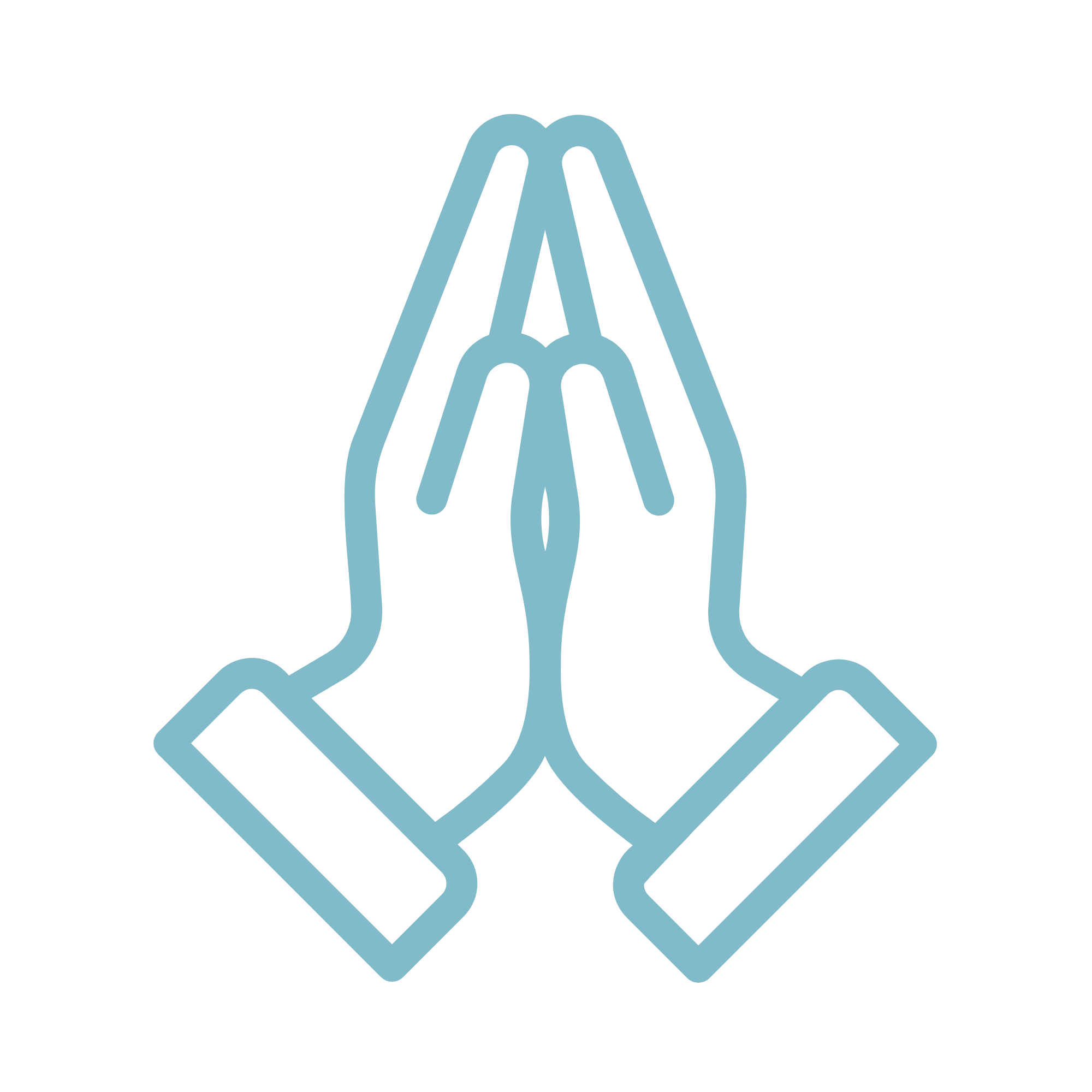 Praying hands icon