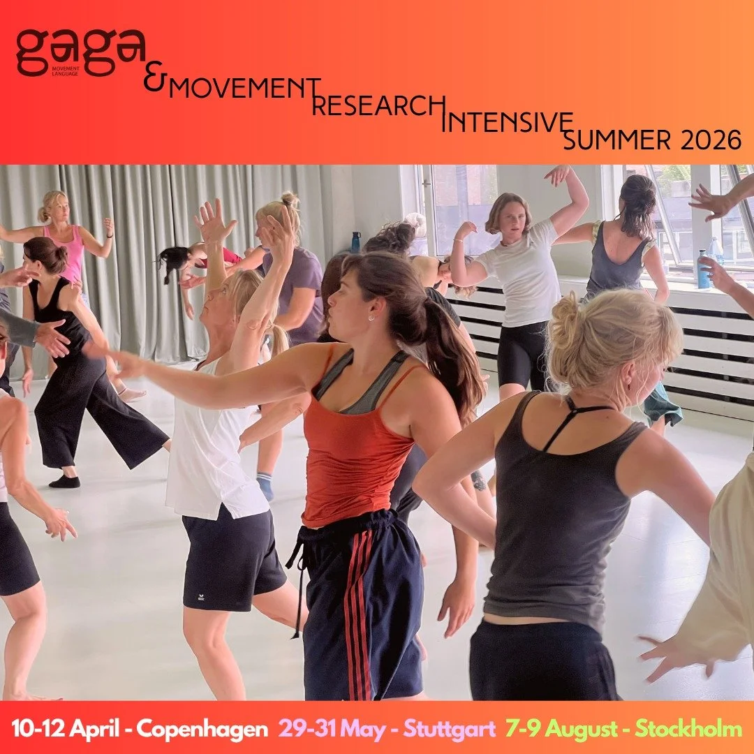 Gaga and Movement research Intensives 2026 // Copenhagen, Suttgart, Stockholm