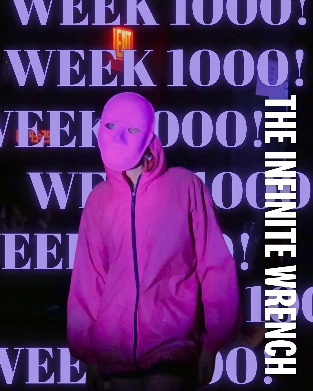 1000 WEEKS. OVER 7500 PLAYS. Celebrate this monumental weekend with us at THE INFINITE WRENCH, as we log our 1000th week of shows. Join @carter_m_n, @a_iluj, Mike, @astronautone, @val___ramz, and Tech @alessandrazcronin Friday and Saturday at @second