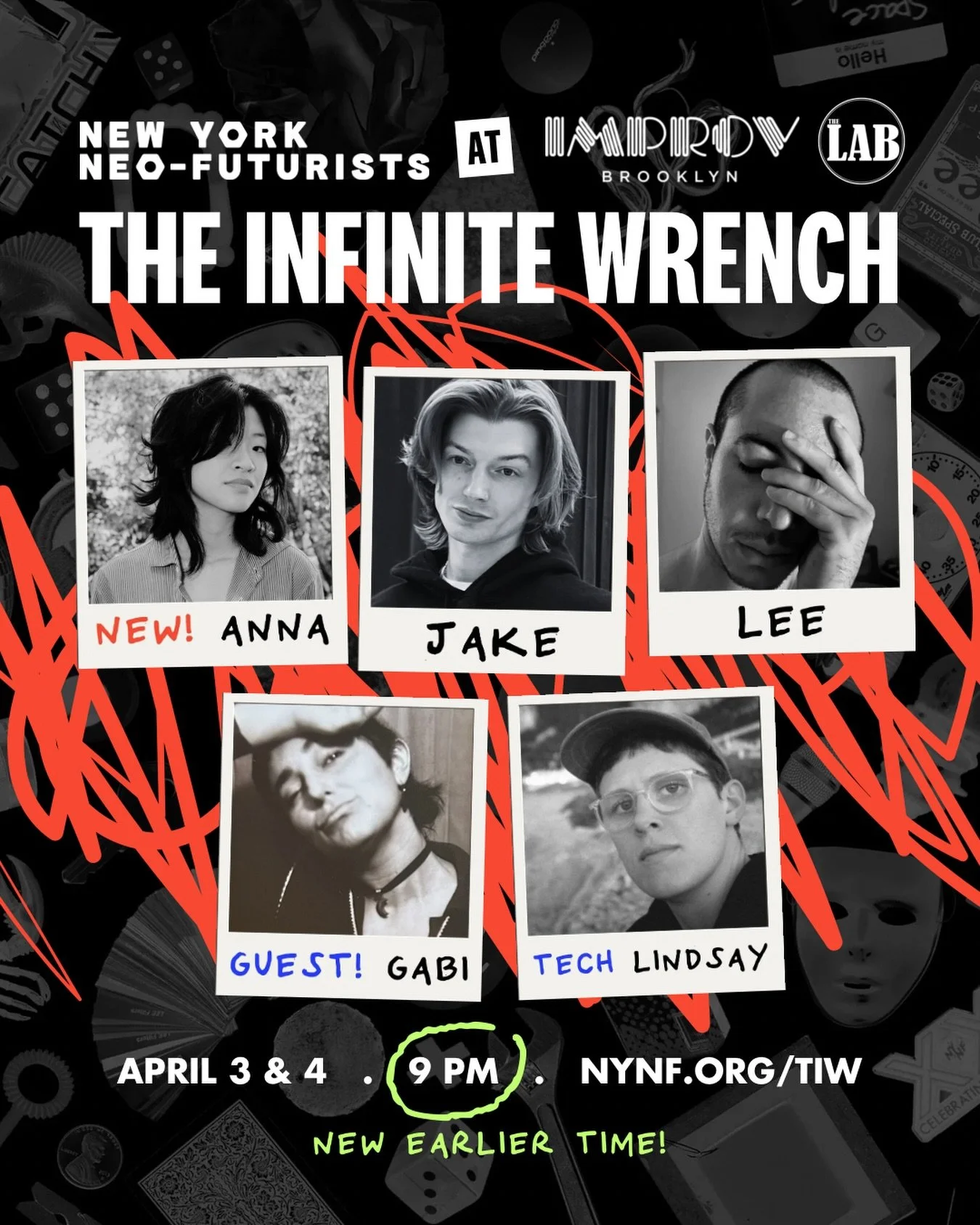 NEW NEO ALERT! Join us this weekend for the INFINITE WRENCH debut of brand-new Ensemble Member Anna Zheng, @z.anna.02! PLUS special guest + @sfneofuturists alum @hobby_gobby_, @jobanasi, @_discojuice, and Tech @brokebackbecky! See you at @brooklynimp