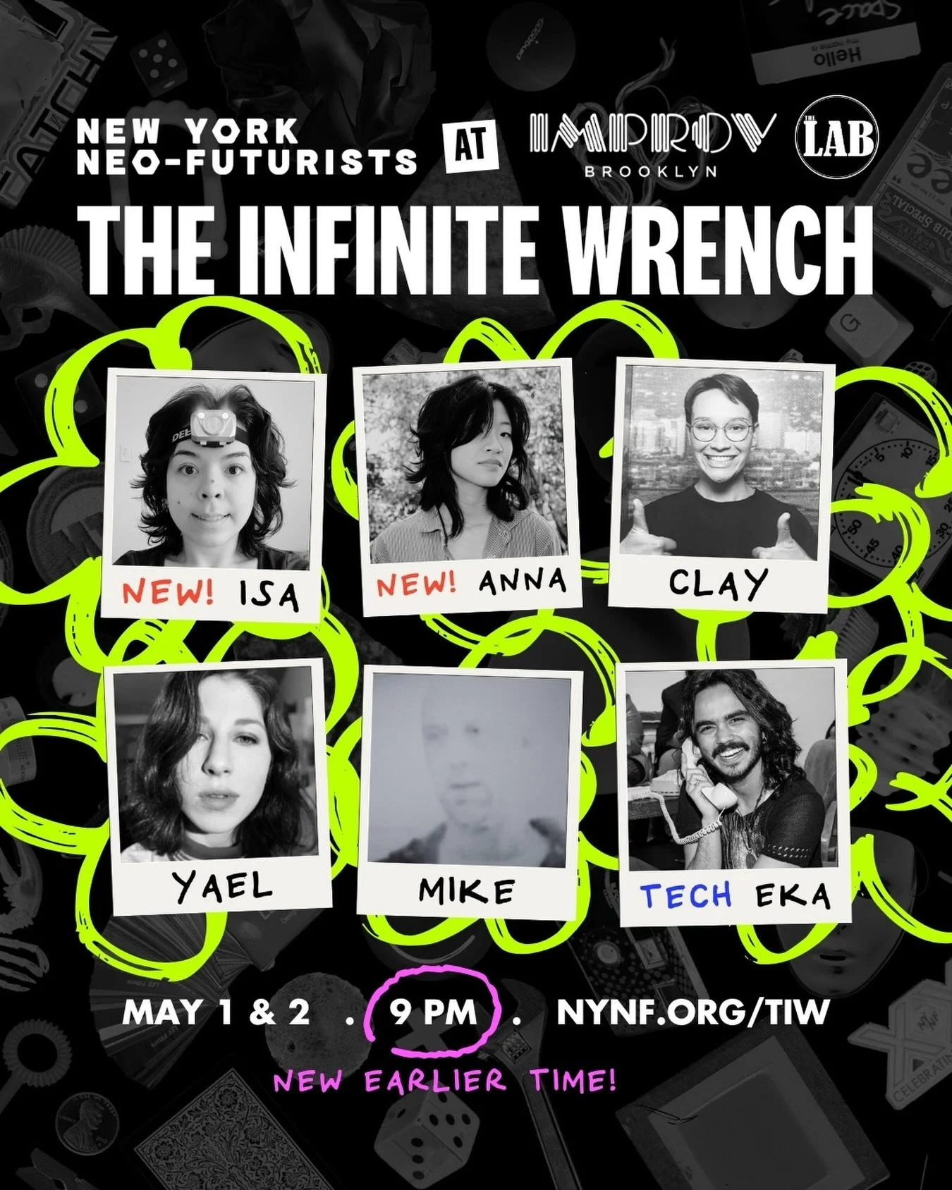 It&rsquo;s been a month of rolling high, and you know what that means: lots and lots of world premiere plays. If you DON&rsquo;T know what that means, get to THE INFINITE WRENCH, this Friday and Saturday at @brooklynimprov! Featuring Newest Neos @isa