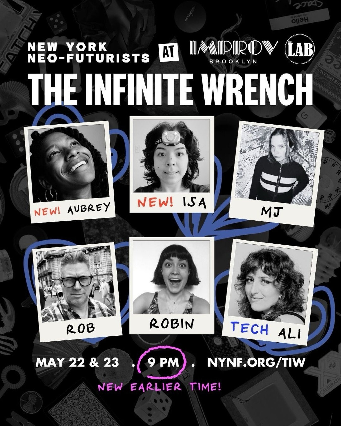 NEW NEO ALERT! 🥳 Our newest Neo-Futurist @aubrey.bk hits the stage THIS WEEKEND! Join Aubrey, New Neo @isanicdao, @casualperson2, @astronautone, @robin.virginie (in her farewell run! 🥲), Tech @alessandrazcronin and a roomful of crisp AC this Friday
