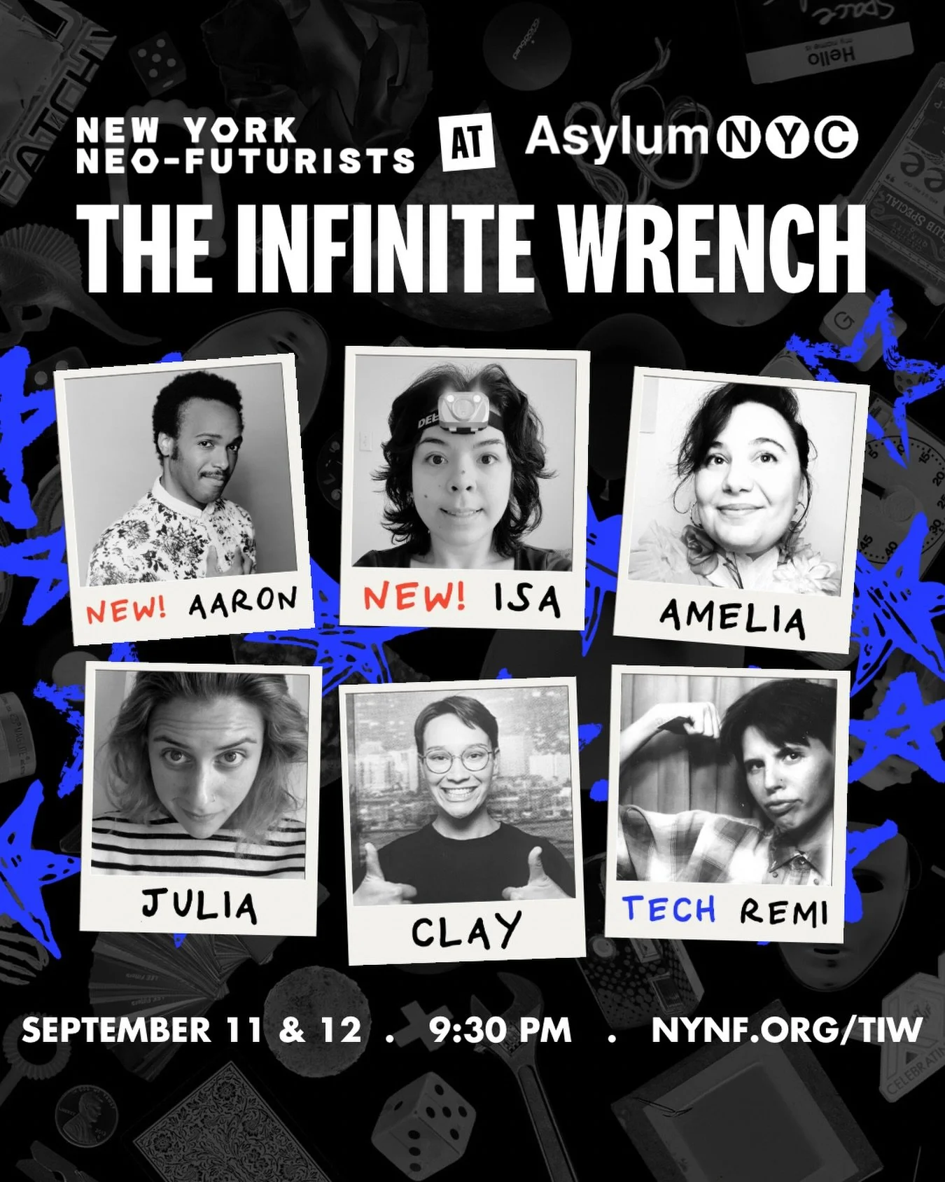 Minion breeding. Spin the bottle. Live tears. Worries. A crisp autumn sh*t. THE INFINITE WRENCH returns to @theasylumnyc this Friday and Saturday, featuring New Neos @hersheylickings and @isanicdao, plus @tuff_____guy, @ameliafbeth, @a_iluj, and Tech