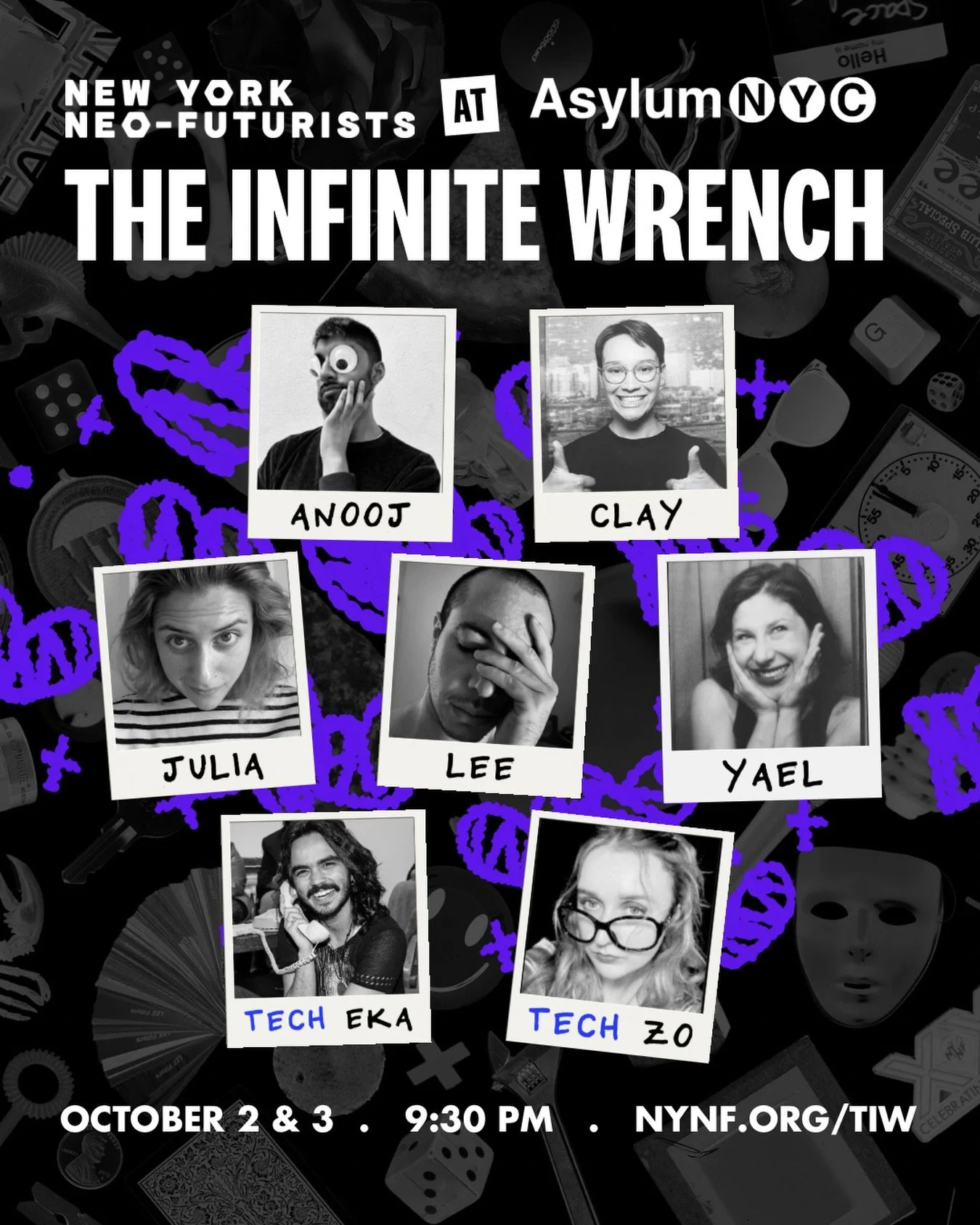 Goose vignettes. Orgy impulses. Sad Bens. Baphomet. Childhood prose excerpts. A stable full of horses. THE INFINITE WRENCH returns this Friday and Saturday at @theasylumnyc! Featuring @mybodyasleep, @tuff_____guy, @a_iluj, @_discojuice, @yael_haskal,