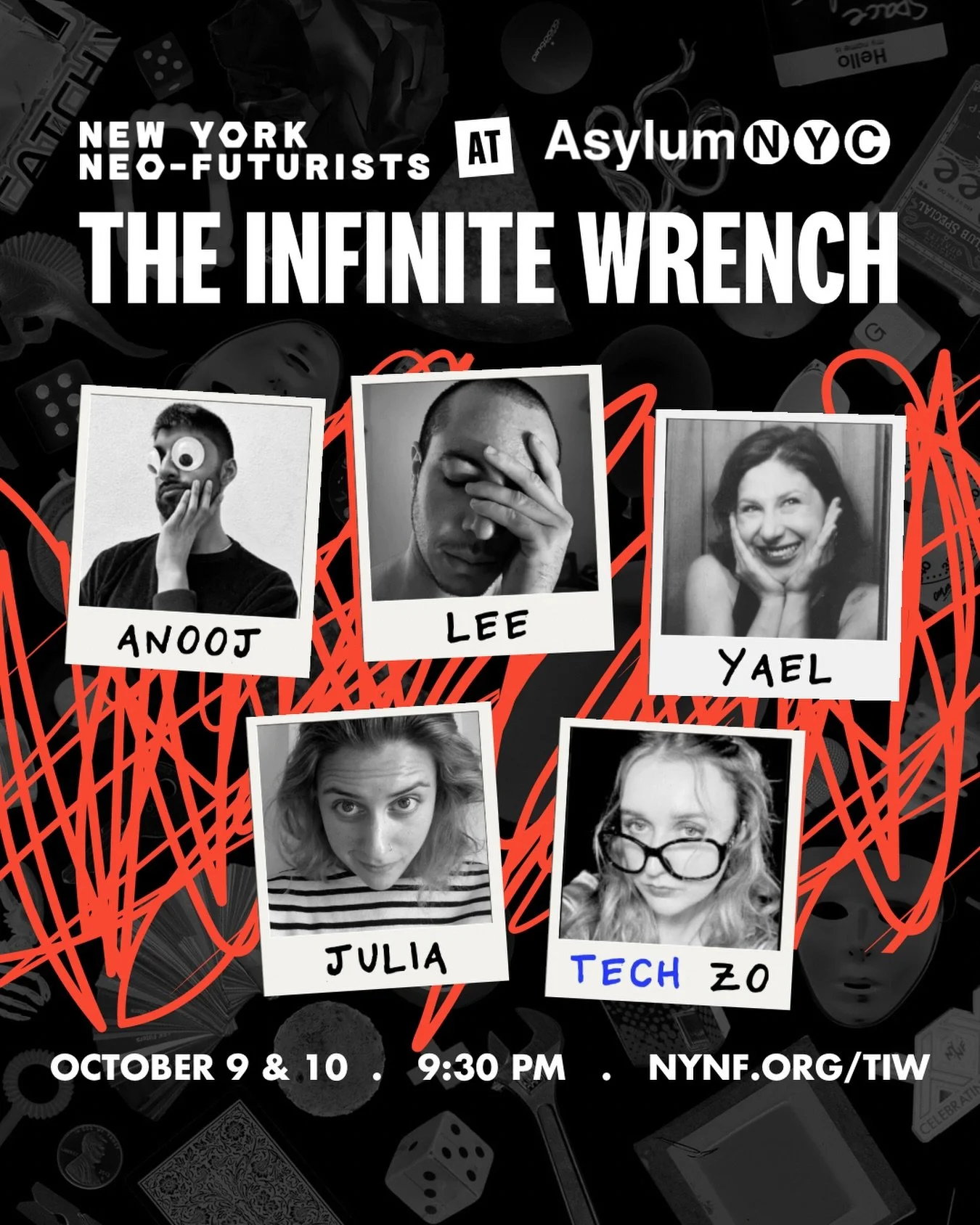 Witness live cargo pants creation. Smell the space rose. Visit the snow lions. Behold the stable. Treat your rods and cones. Join us at THE INFINITE WRENCH, featuring @mybodyasleep, @a_iluj, @_discojuice, @yael_haskal, and Tech Collaborator @butterbi