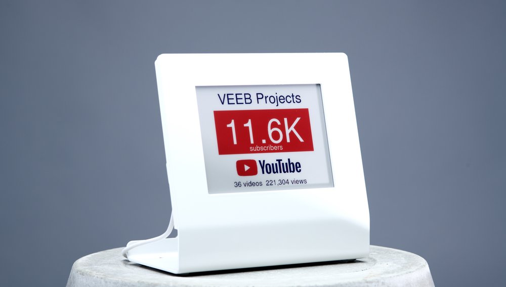 YouTube Subscriber Live Counter | Colour ePaper and Metal