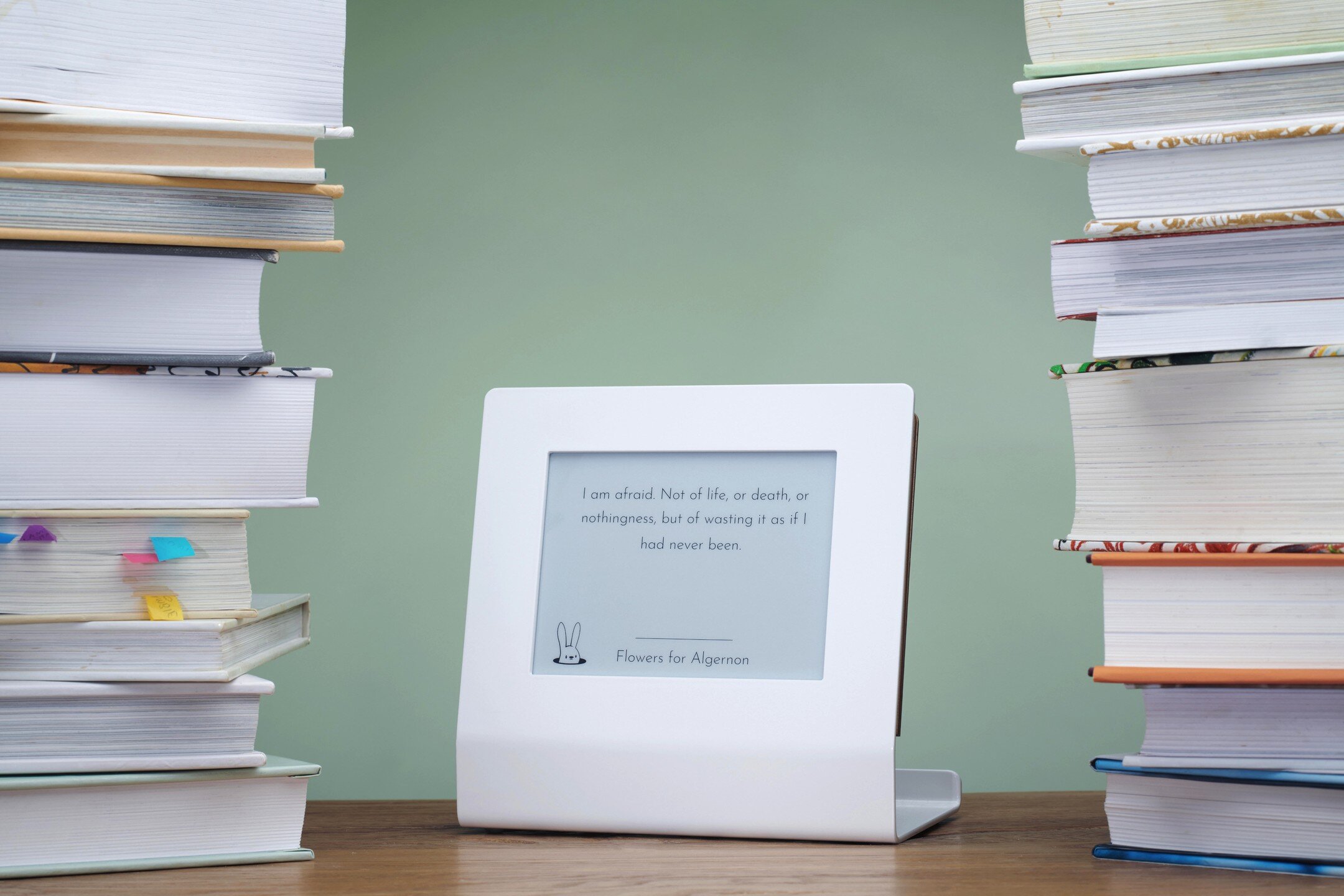 A display that can read your highlights from your kindle (or goodreads book list) and display them so that your friends can marvel at what a high-brow-boffin you are.