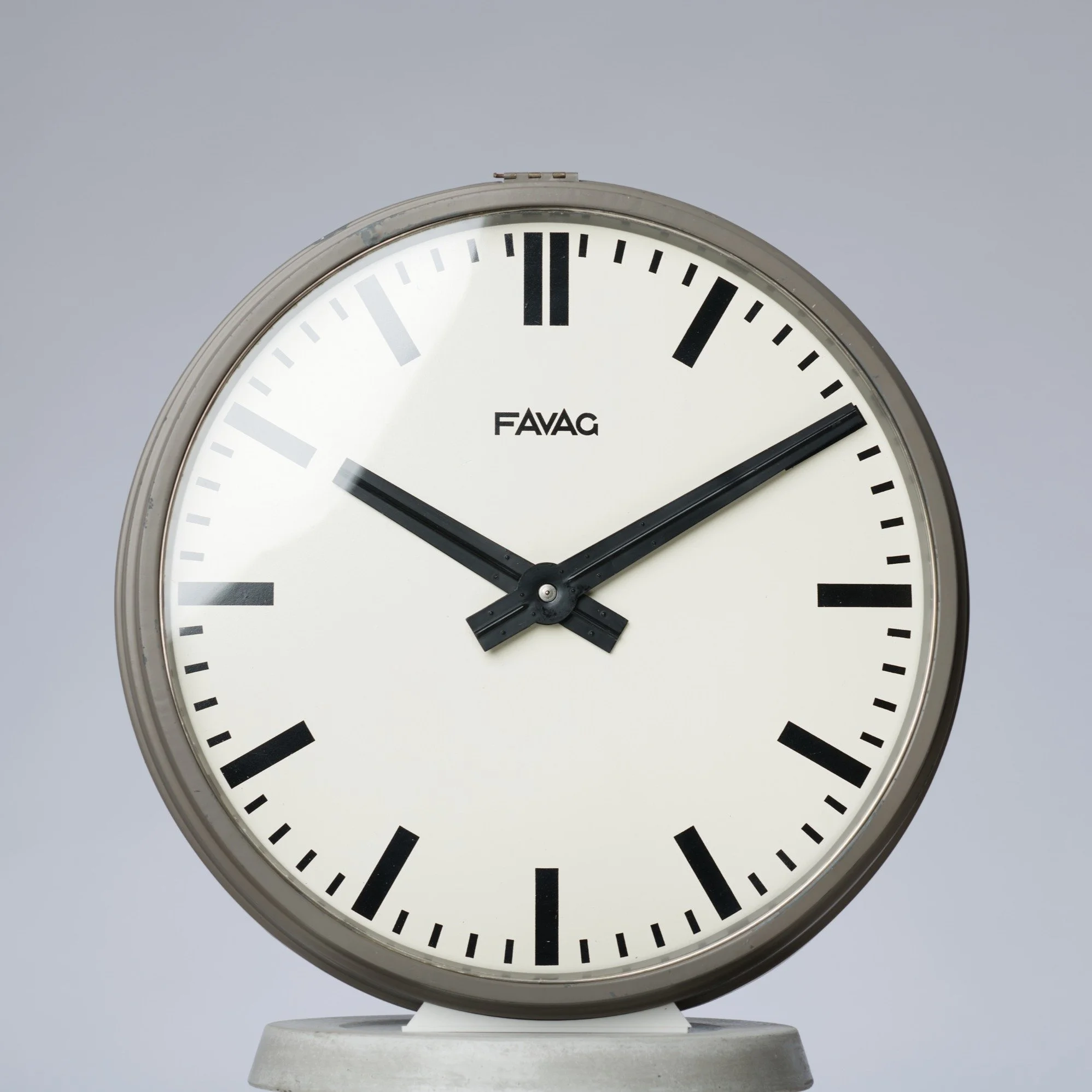A Swiss Electric Clock with handwritten service notes on the back from 1944. In our shop now.