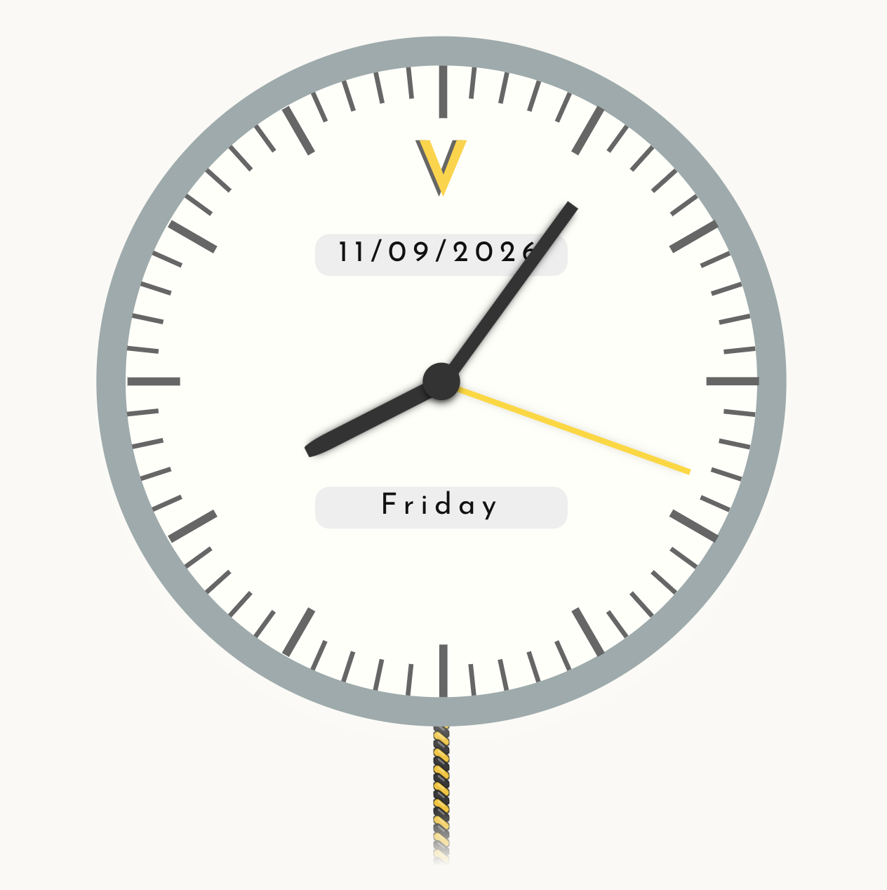 Analog clock code that mimics the ones sold by VEEB