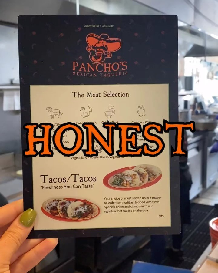 That&rsquo;s the Pancho&rsquo;s philosophy, and it&rsquo;s woven through everything we do.

Honest means you can count on us for fair prices and real, quality ingredients.

Fresh means we cook everything to order with ingredients that are always fres