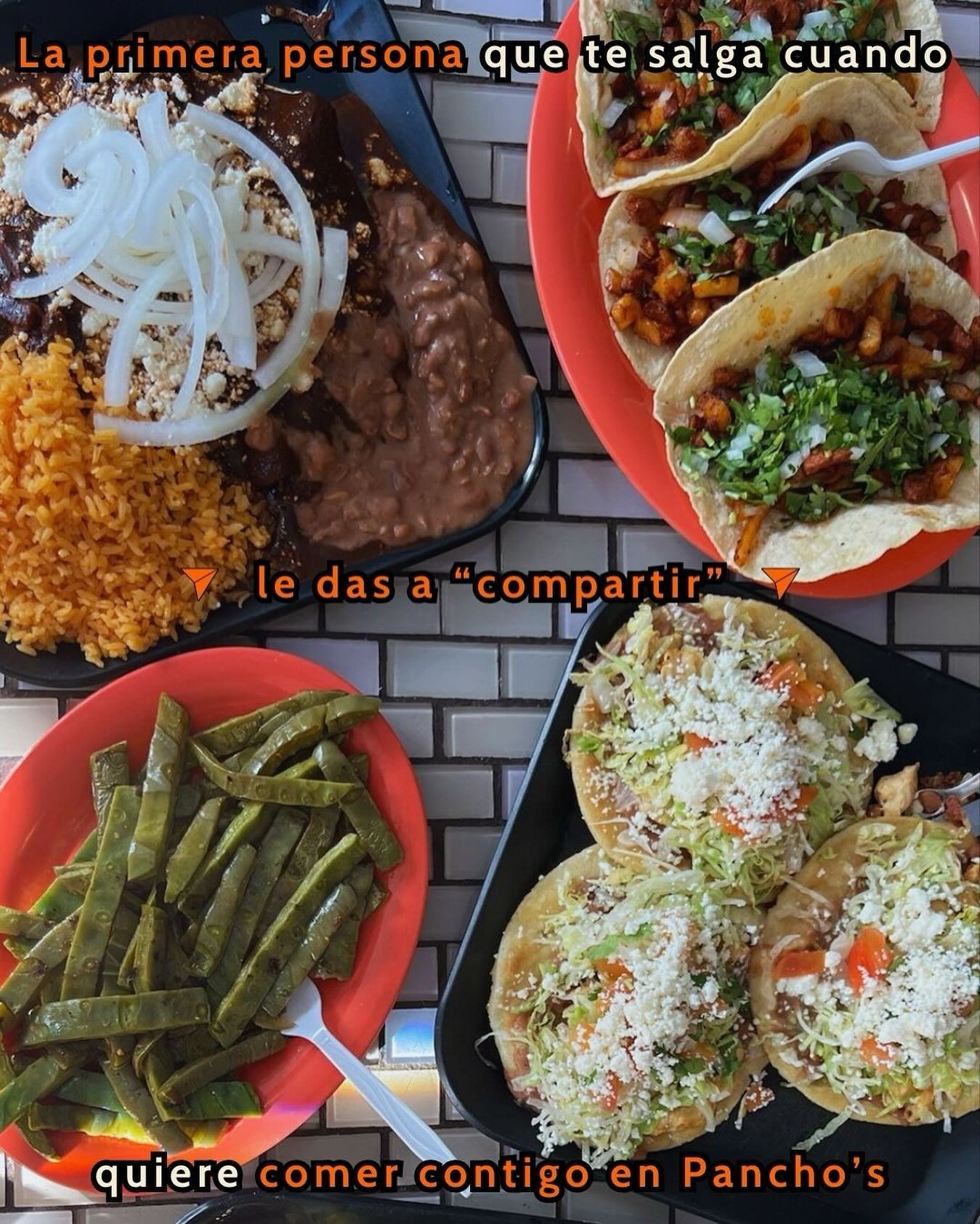 The first person who pops up when you tap &lsquo;Share&rsquo; wants to eat at Pancho&rsquo;s with you!

Shout out to @storefrontmastery for the translation! 😎

#acnj #tacoeveryday #tacotaco #atlanticcitynj #taqueria #sharewithafriend #eatwithus #two