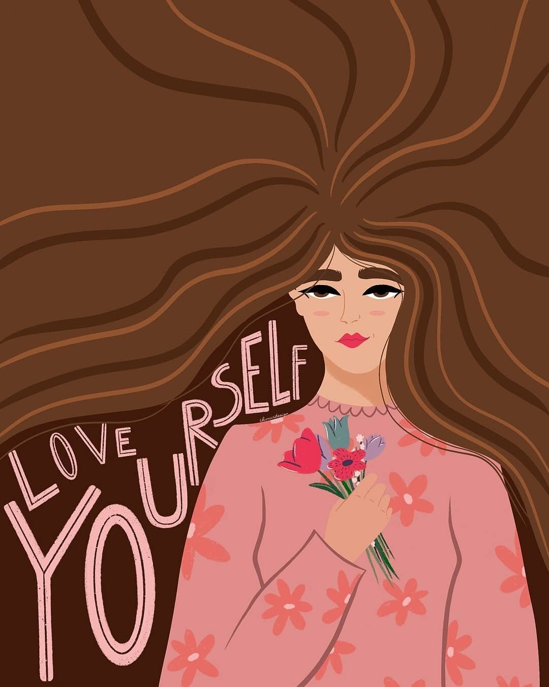 &quot;Be gentle with yourself, learn to love yourself, to forgive yourself, for only as we have the right attitude toward ourselves can we have the right attitude toward others.&quot; 

#illo #illustration #art #drawing  #digitalart #illustrator #ske