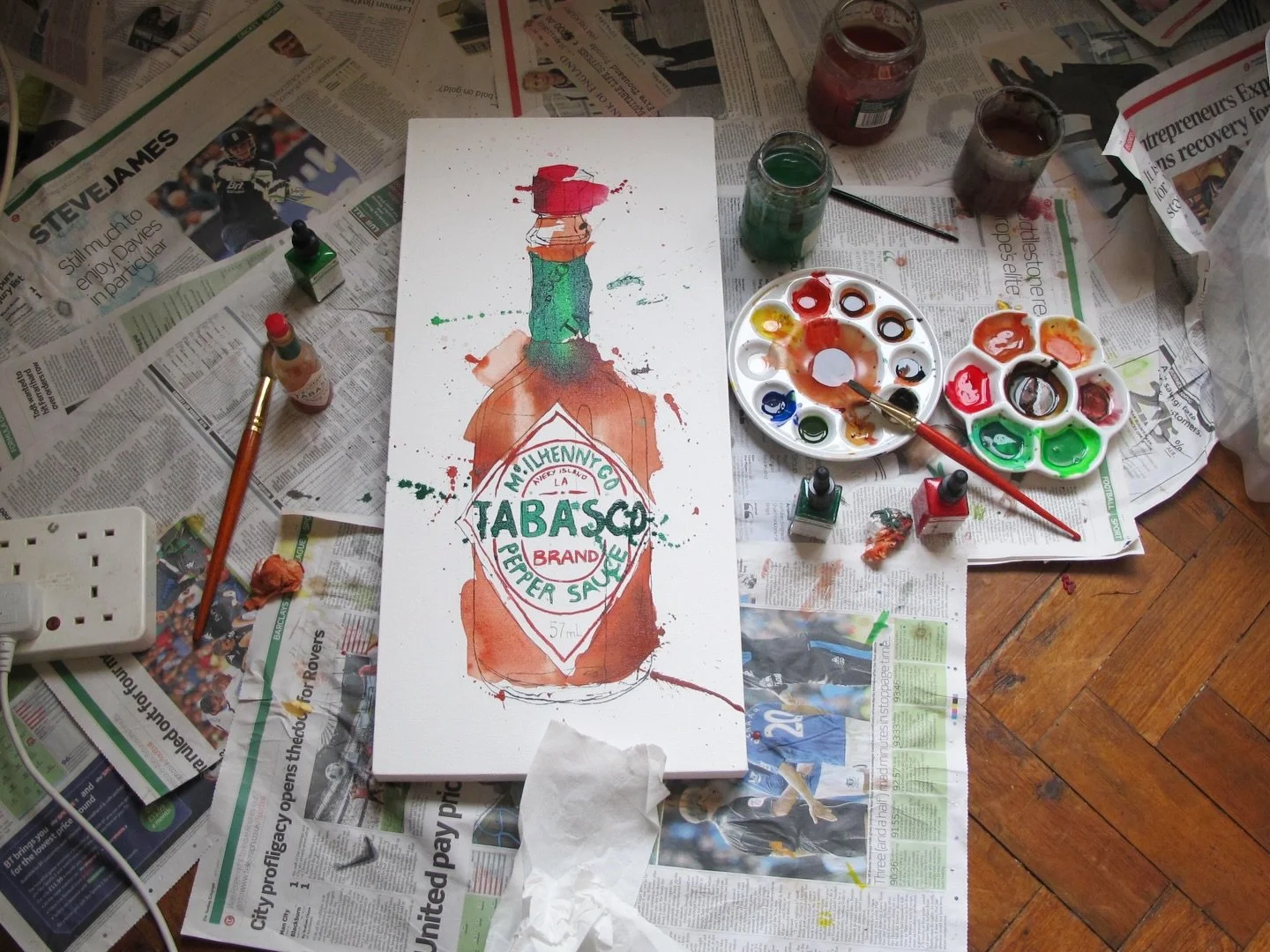 The Mclhenny mystery&hellip; 🌶️🔍 who knew the story of Tabasco has Irish roots ☘️

Happy St Patrick&rsquo;s day from the studio ✍️

#tabascosauce #irishhistory #illustratedbrands #kitchenicons #hangitup