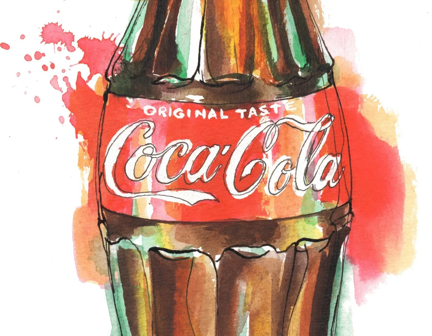 Recently worked on this commission for a client who worked for Coca Cola &hellip; they wanted a fusion of the modern red label and original Georgia Green bottle 💚 as a memory for their walls 🖼️

This is now available as a limited edition ❤️ over on