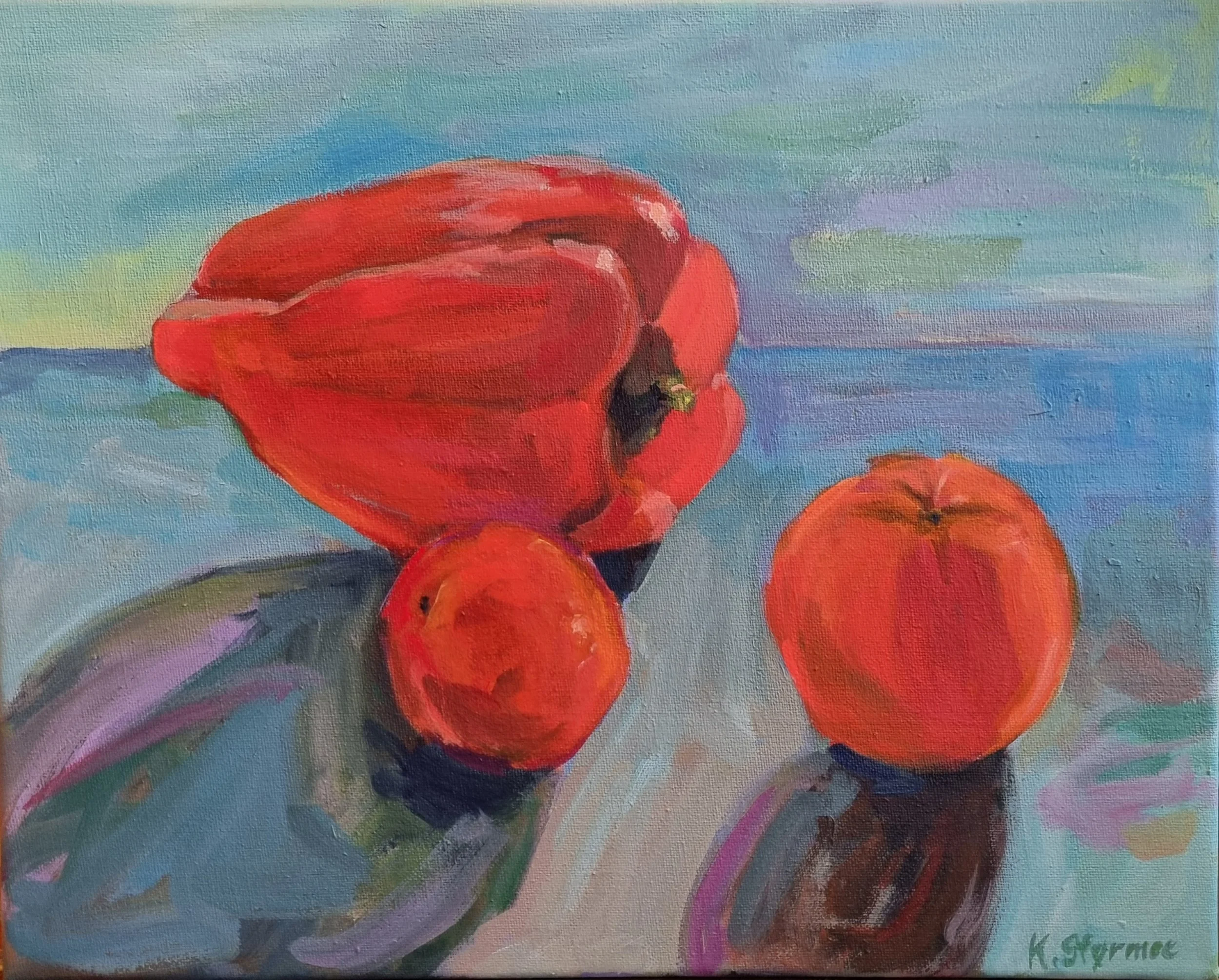 "Glød" 34 x 42