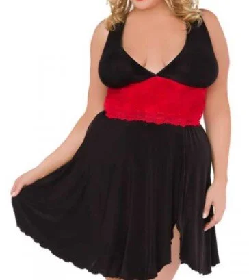 Robe sexy véritable grande taille lingerie femme ronde curvy glamour petit prix pulpose Pulp'Ose pulpeuse