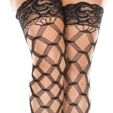 Bas autofixant sexy véritable grande taille lingerie femme ronde curvy glamour petit prix pulpose Pulp'Ose pulpeuse auto-fixant