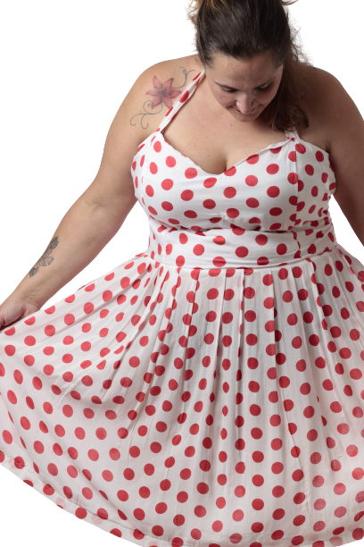 création robe pinup pin-up pin up femme ronde véritable grande taille 100% francaise française france curvy glamour sexy qualité petit prix pulpose pulp'ose pulpeuse