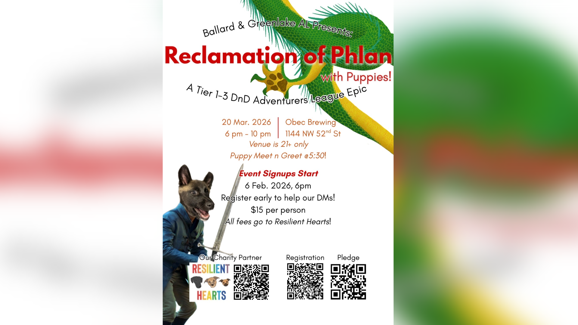 Reclamation of Phlan- with Puppies!