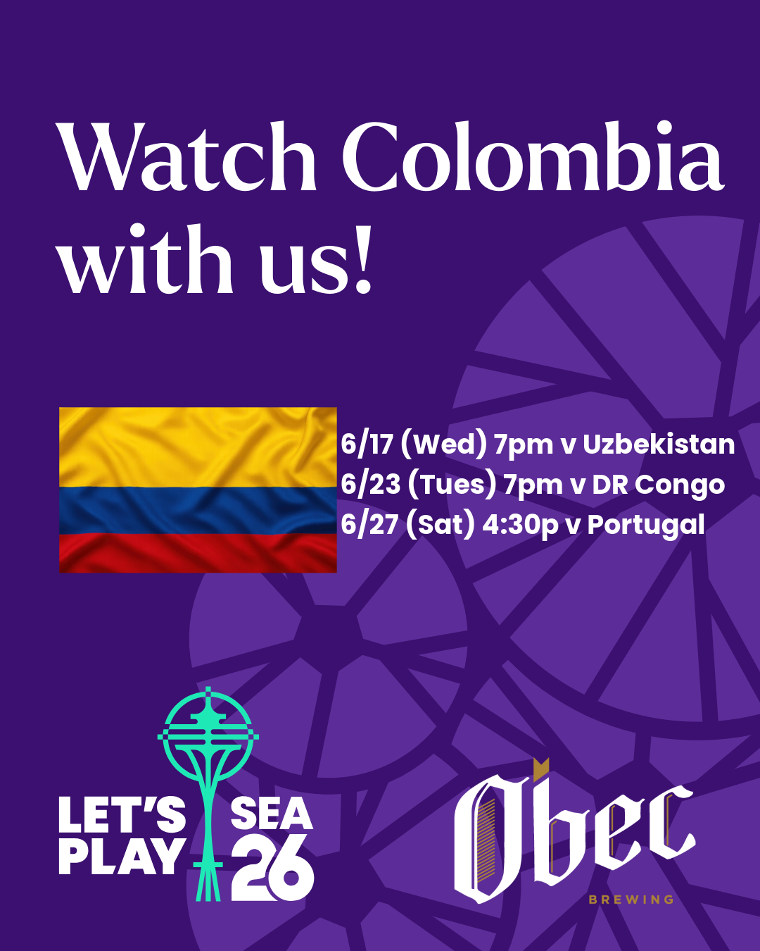 Colombia v Portugal Watch Party