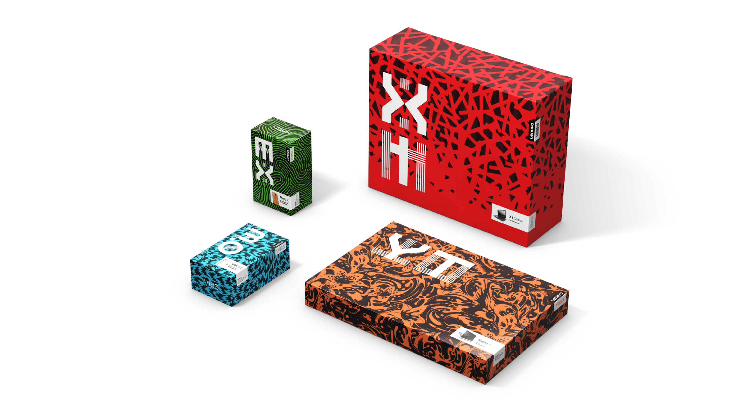 Patterns used to help sell in packaging system concept. Not commissioned by Saatchi &amp; Saatchi.