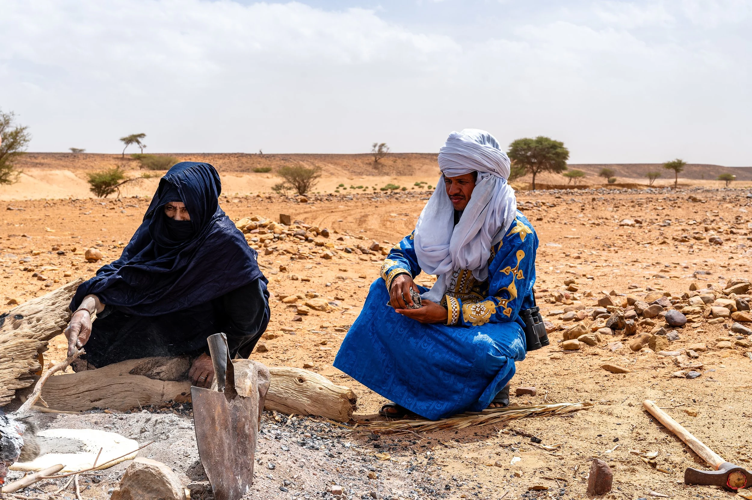Amazigh and Brahim our Sahrawi guide