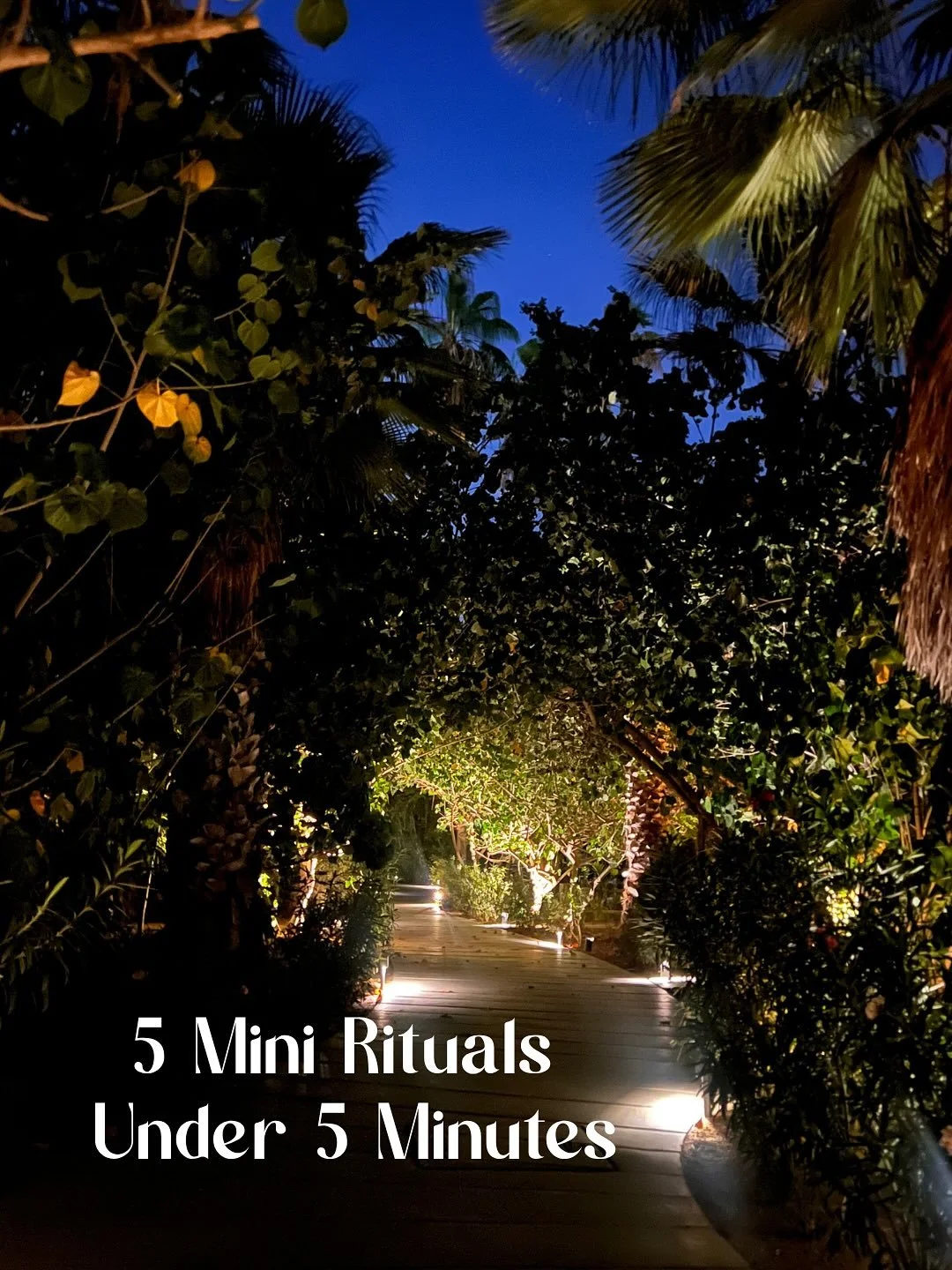 🖐🏾 5 Mini Rituals to Press Pause in Under 5 Minutes

1. Matcha Ceremony
Make a cup of matcha slowly &mdash; watch the steam, smell the flavours, and take the first sip with full attention.

2. The 5-4-3-2-1 Reset
Look around and name: 5 things you 