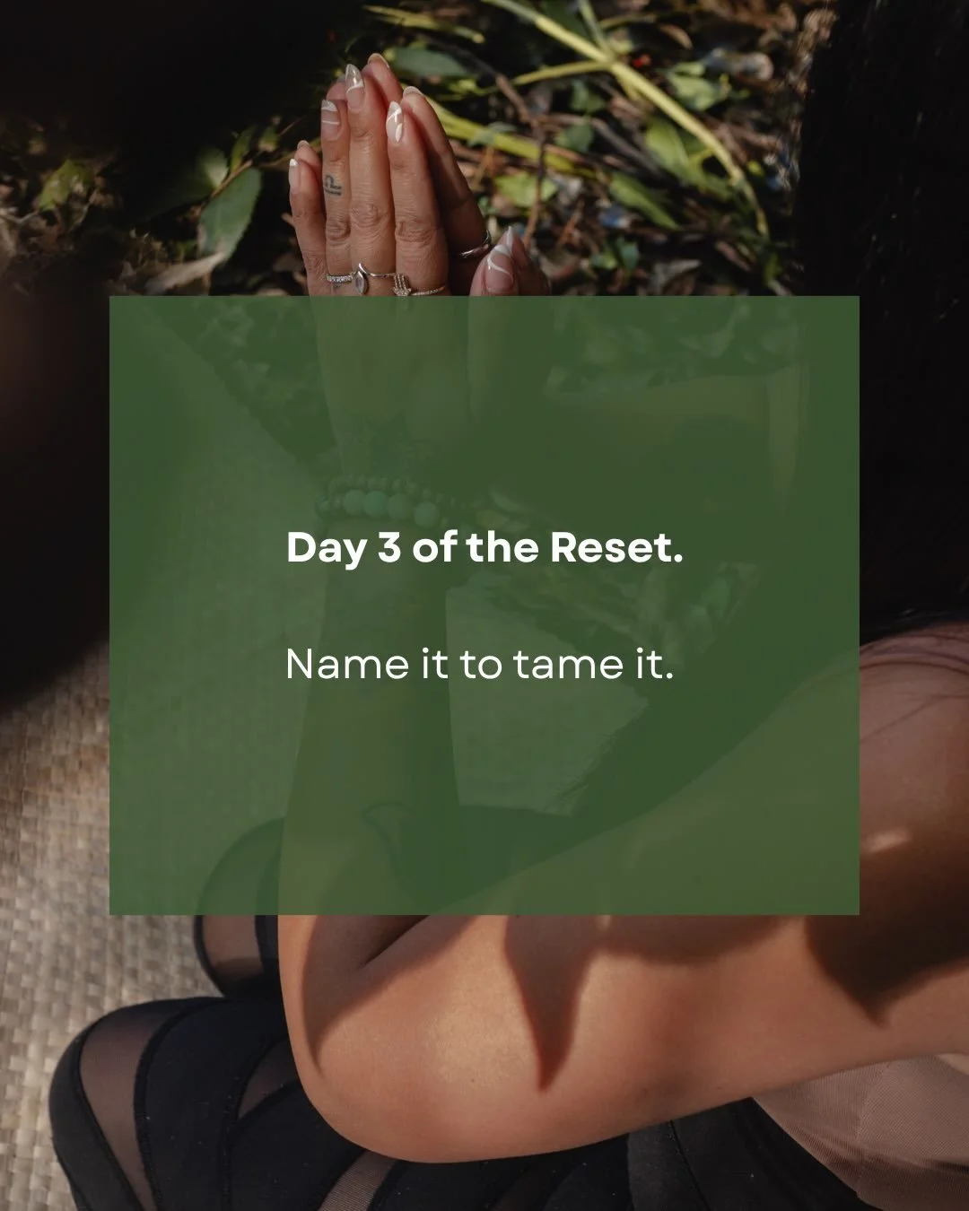 This one is a legit tool therapists actually use. Welcome to day 3 of 5, of our Nervous System Reset. 

&ldquo;Name it to tame it&rdquo;
What does it mean? And how does it help?